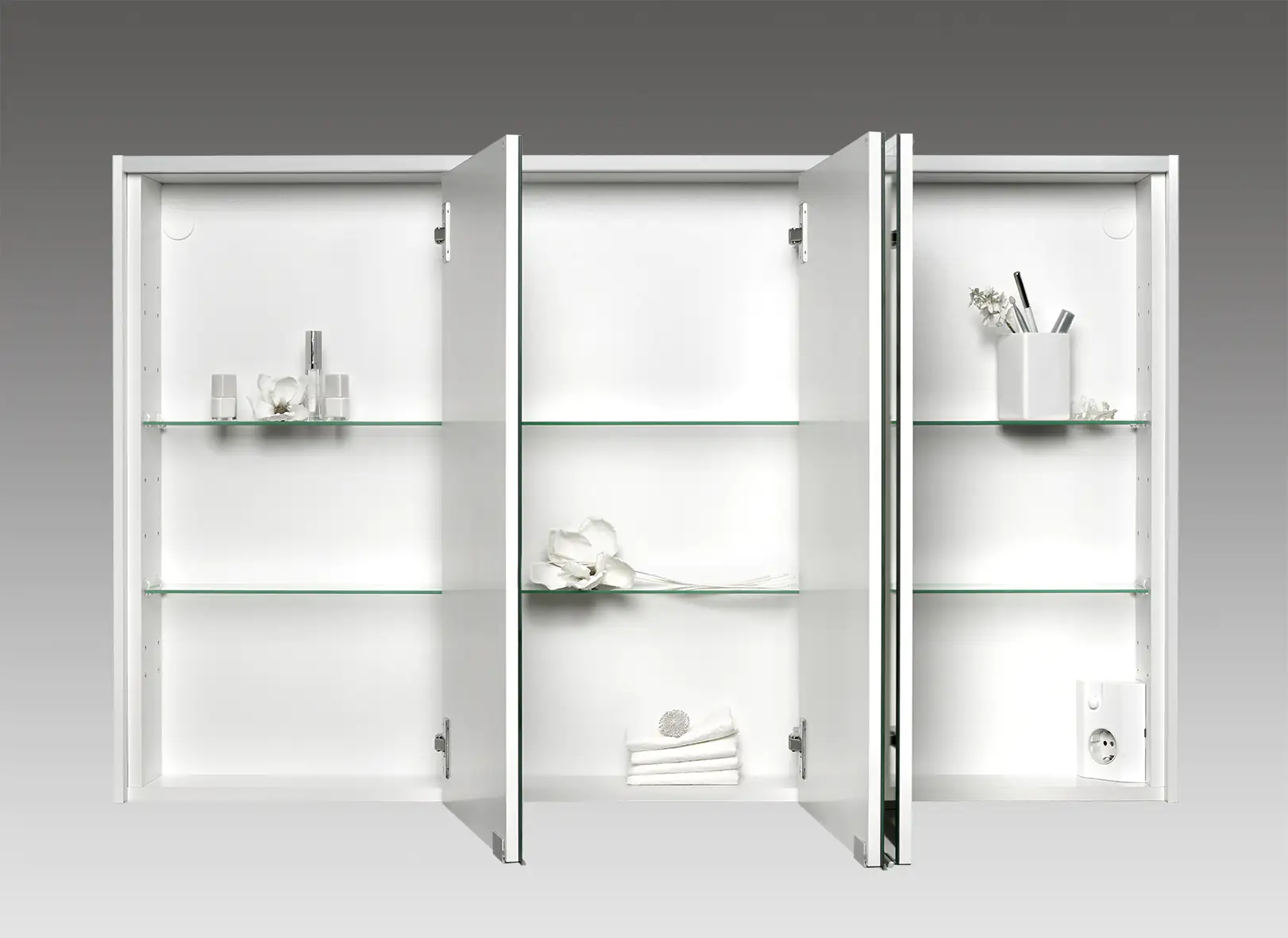 Jokey Spiegelschrank Viola holzdekor weiß