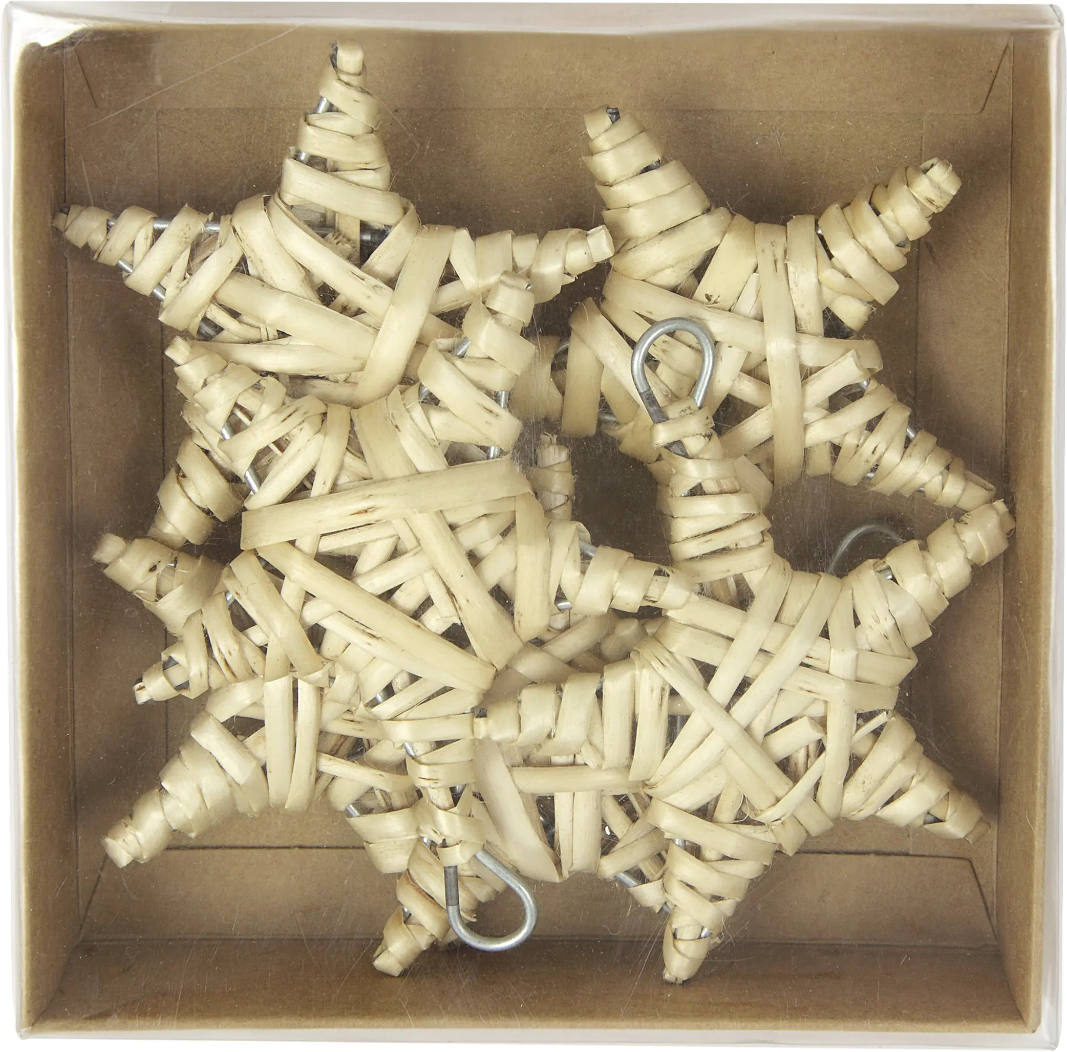 TrendLine Set aus 6 Weidensternen zum Aufhängen 7 cm