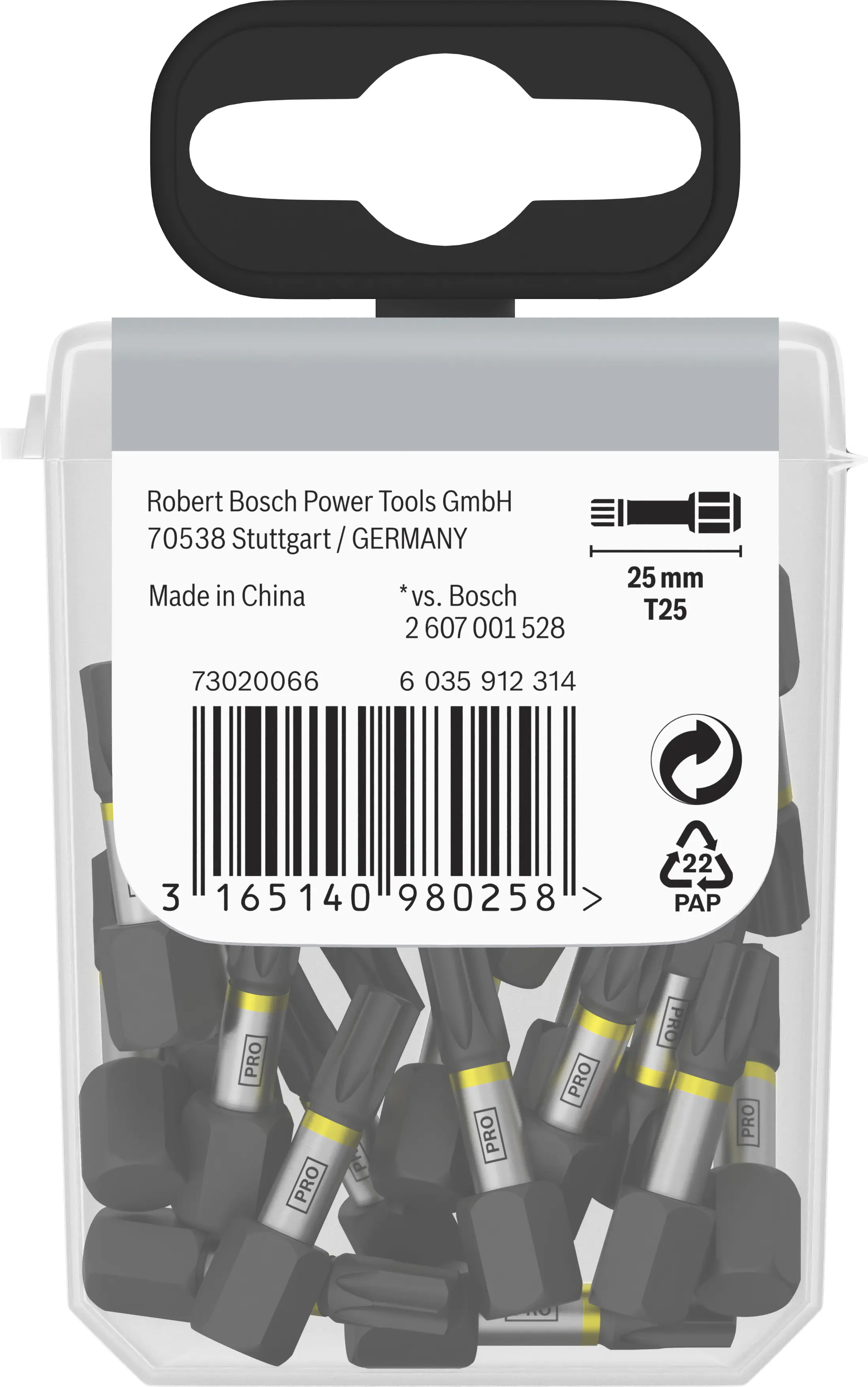 Bosch PRO Impact Bit T25 25 mm 25-teilig Bosch PRO Impact Bit T25 25 mm 25-teilig