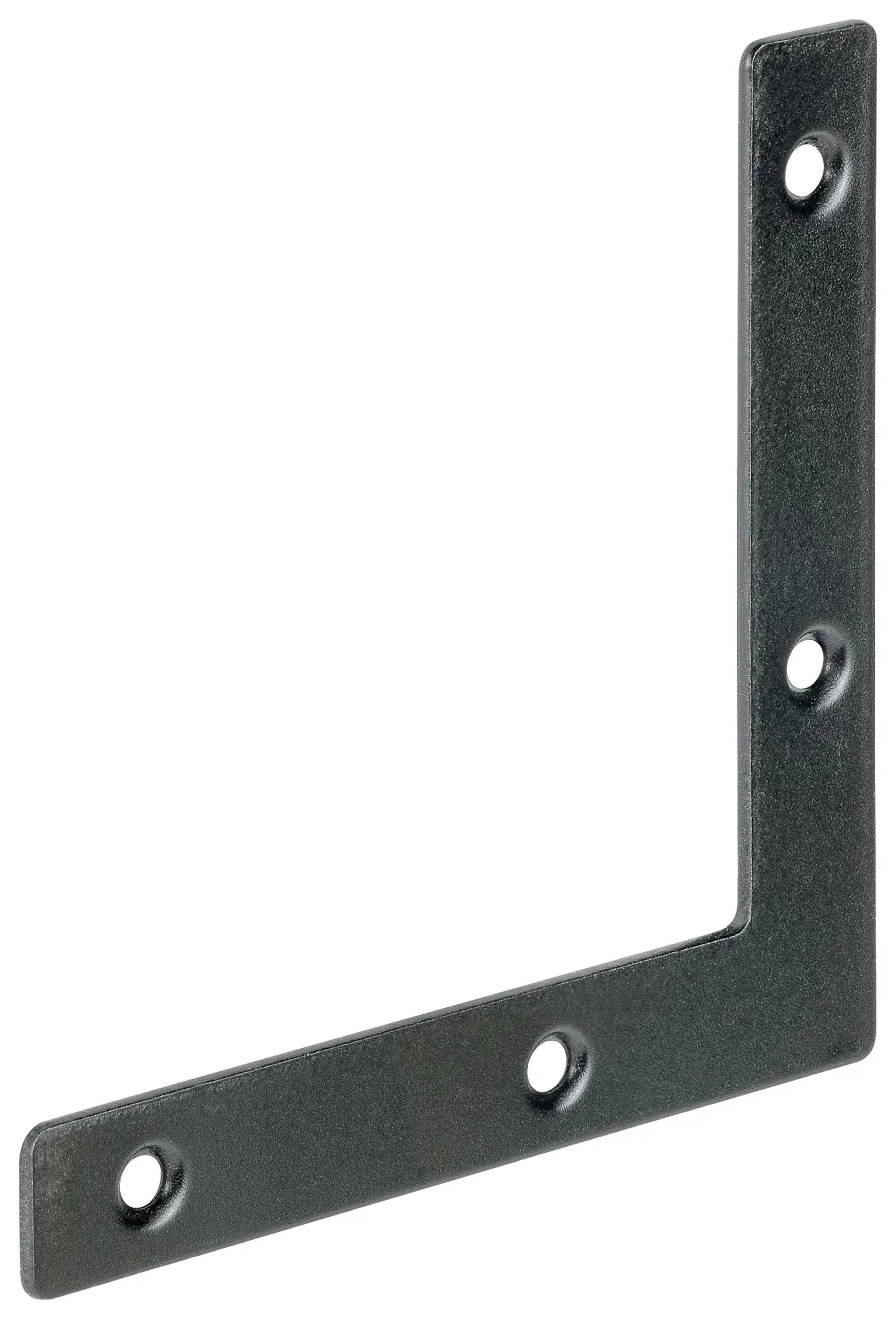 Vormann Möbel-Flachwinkel 75 x 12 mm Stahl schwarz