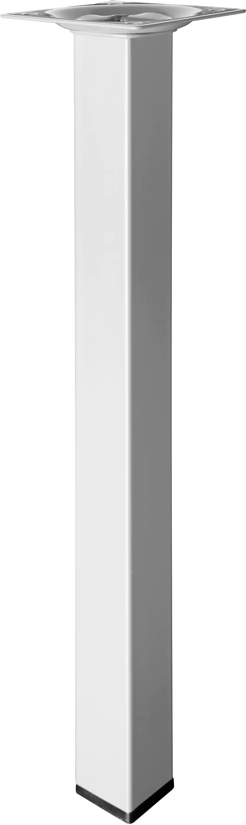 Hettich Tischbein 2,5 x 30 cm Stahl Aluminium-Optik - 1 Stück