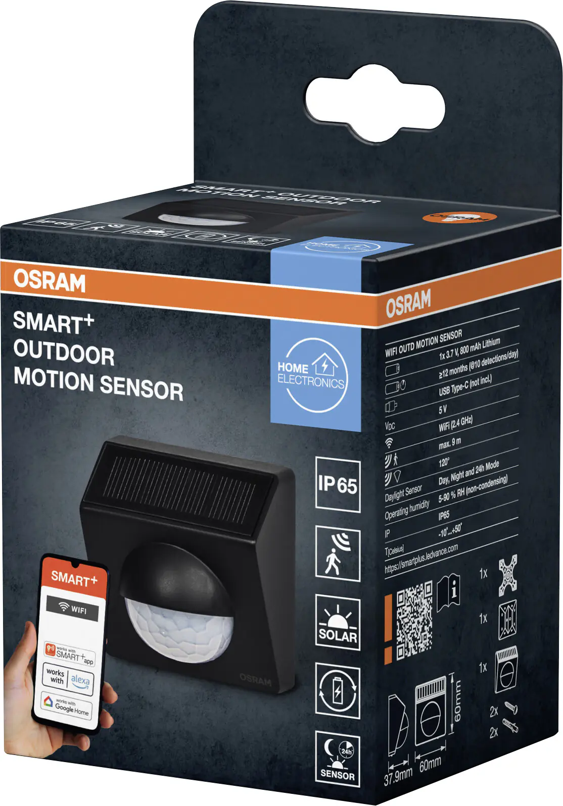 Osram Bewegungsmelder Smart+ Sensor WiFi anthrazit Osram Bewegungsmelder Smart+ Sensor WiFi anthrazit
