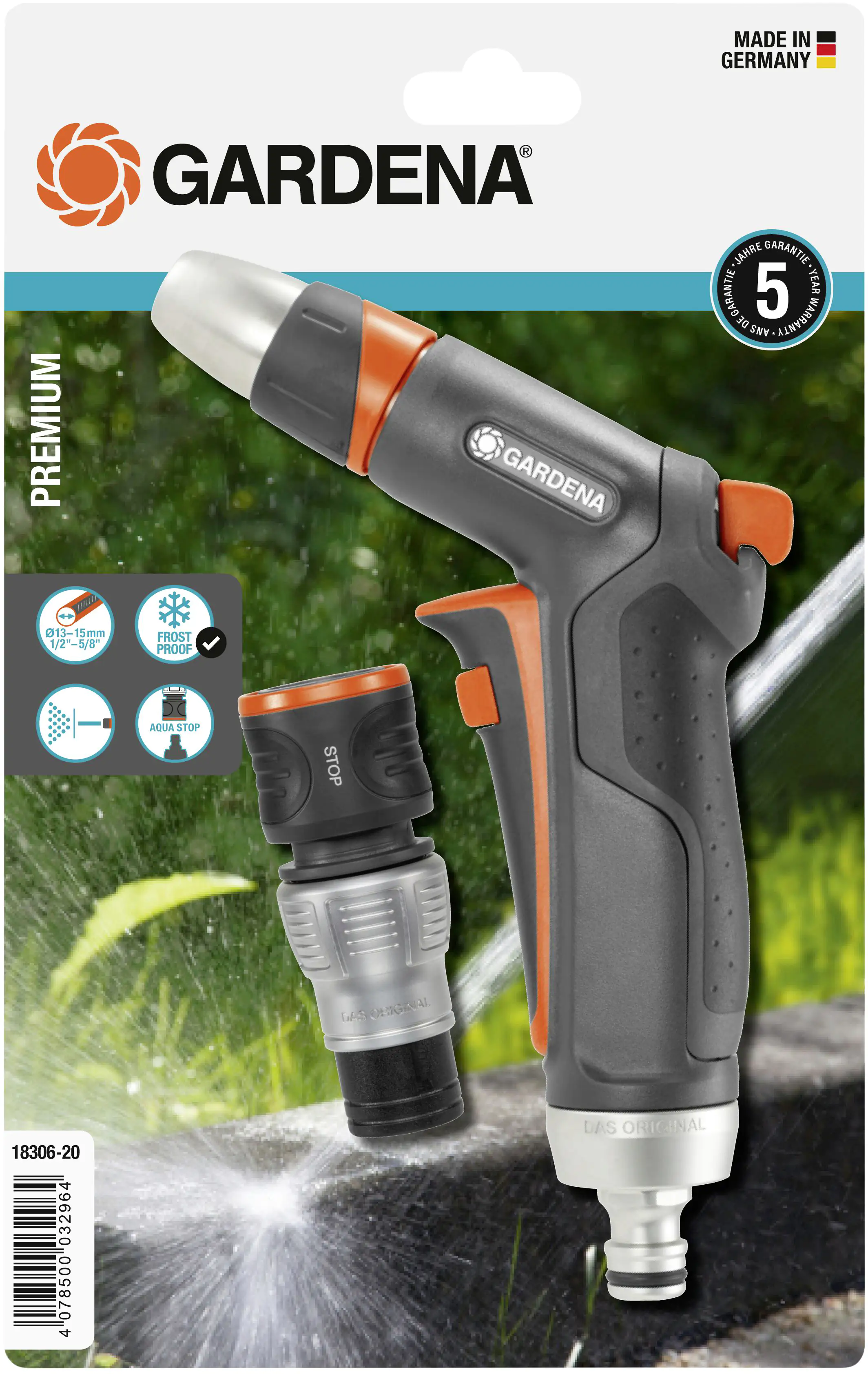 4078500032988 Gardena Premium Reinigungsspritze inkl. Wasserstop