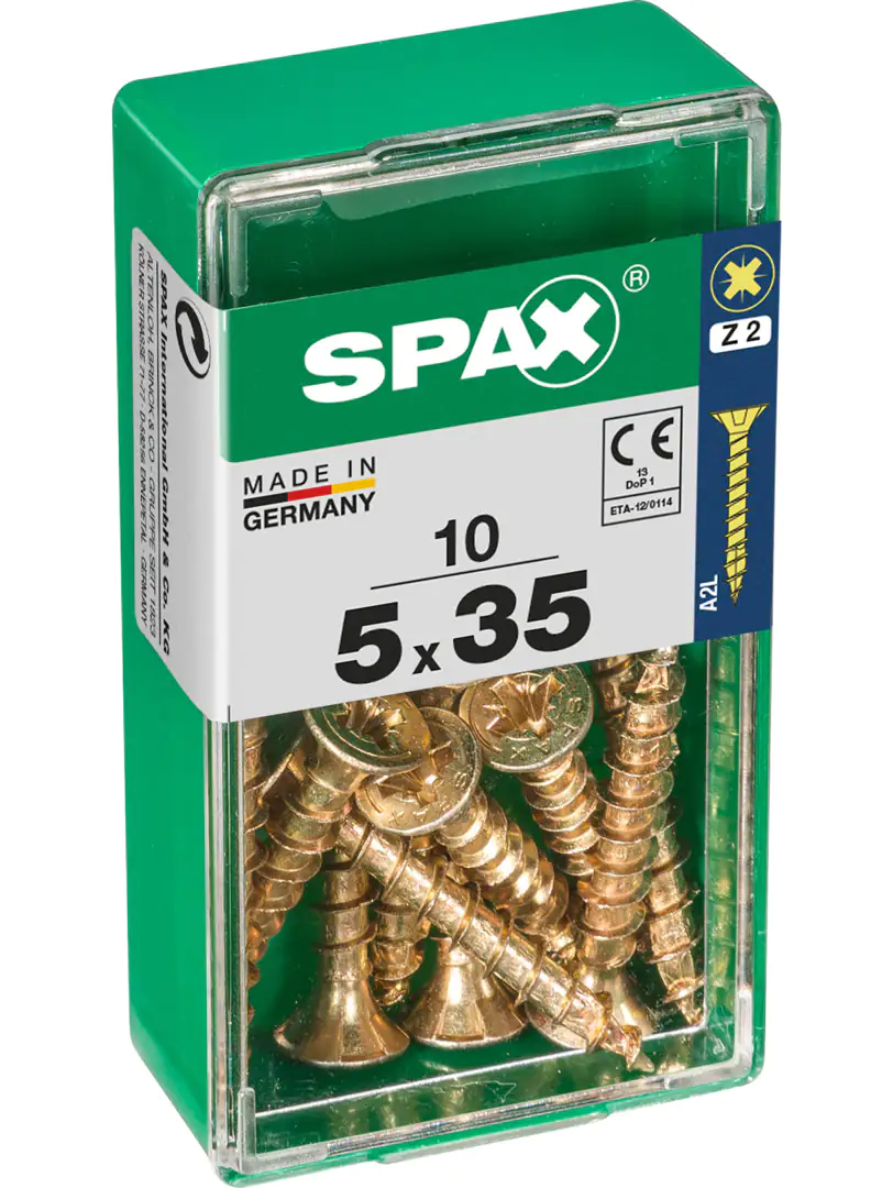 Spax Universalschrauben 5.0 x 35 mm PZ 2 - 10 Stk.