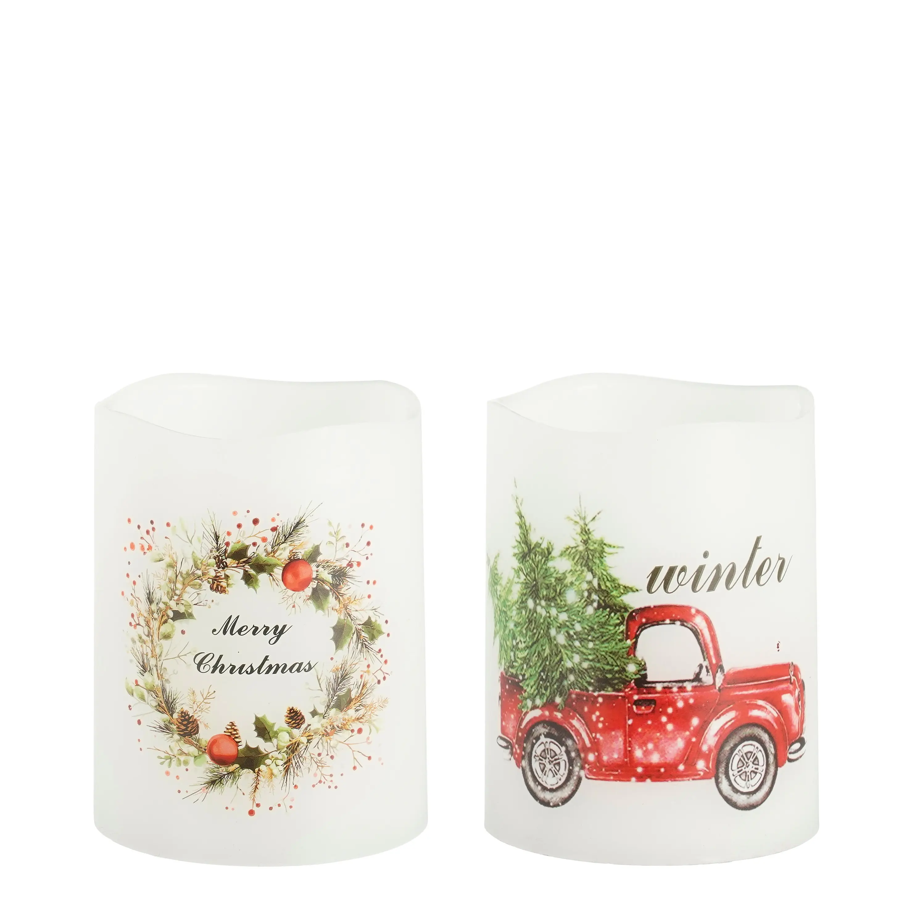 Luca Lightning LED Kerze mit Timer Ø 7,5 x 10 cm warmweiß