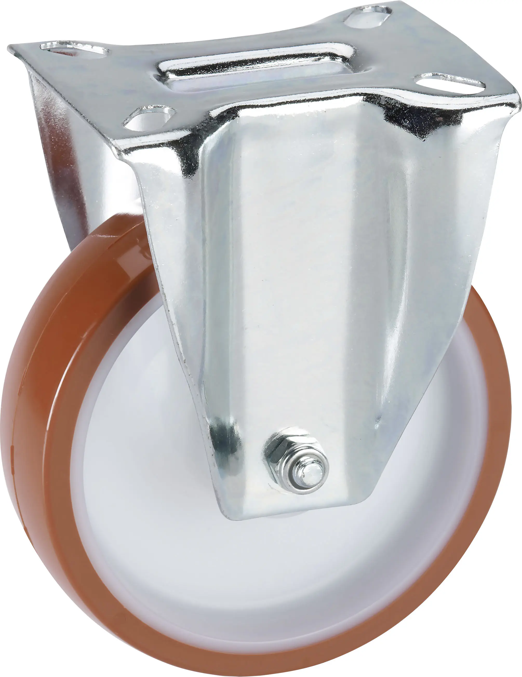 Transportgeräte-Bockrolle 80 x 30 mm Tragkr. 100 kg