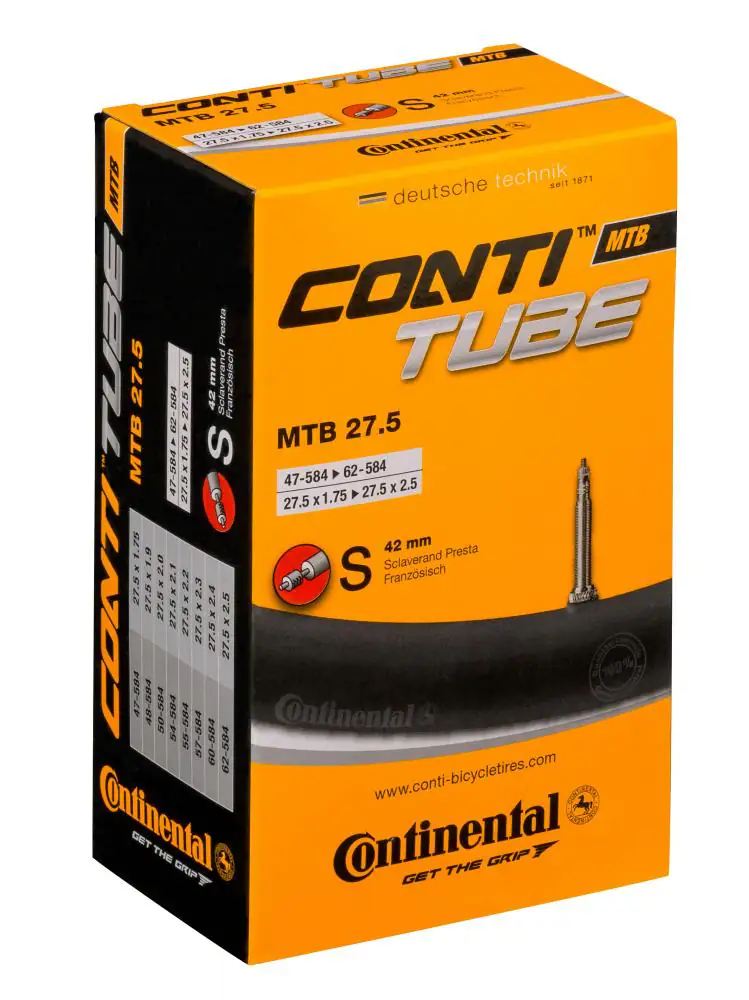 Continental Fahrradschlauch MTB 27,5 Zoll Sclaverandventil