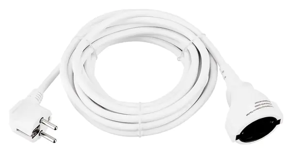 REV Verlängerungskabel Innen 3 Meter H05VV-F SK3, weiß