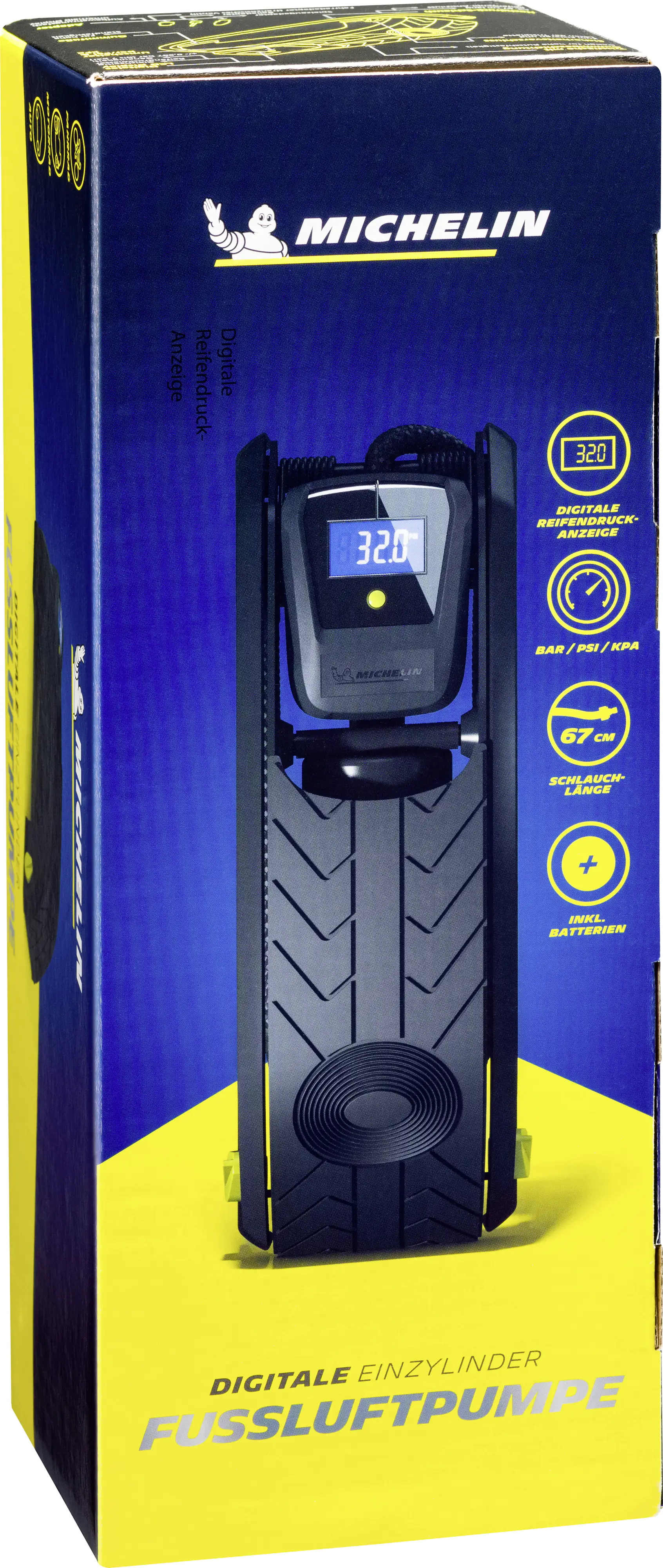 Michelin Einzylinder-Fußluftpumpe digital