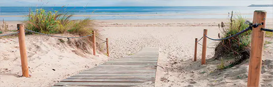 Deco-Canvas Bild - Dünenweg zum Strand 140 x 45 cm Deco-Canvas Bild - Dünenweg zum Strand 140 x 45 cm