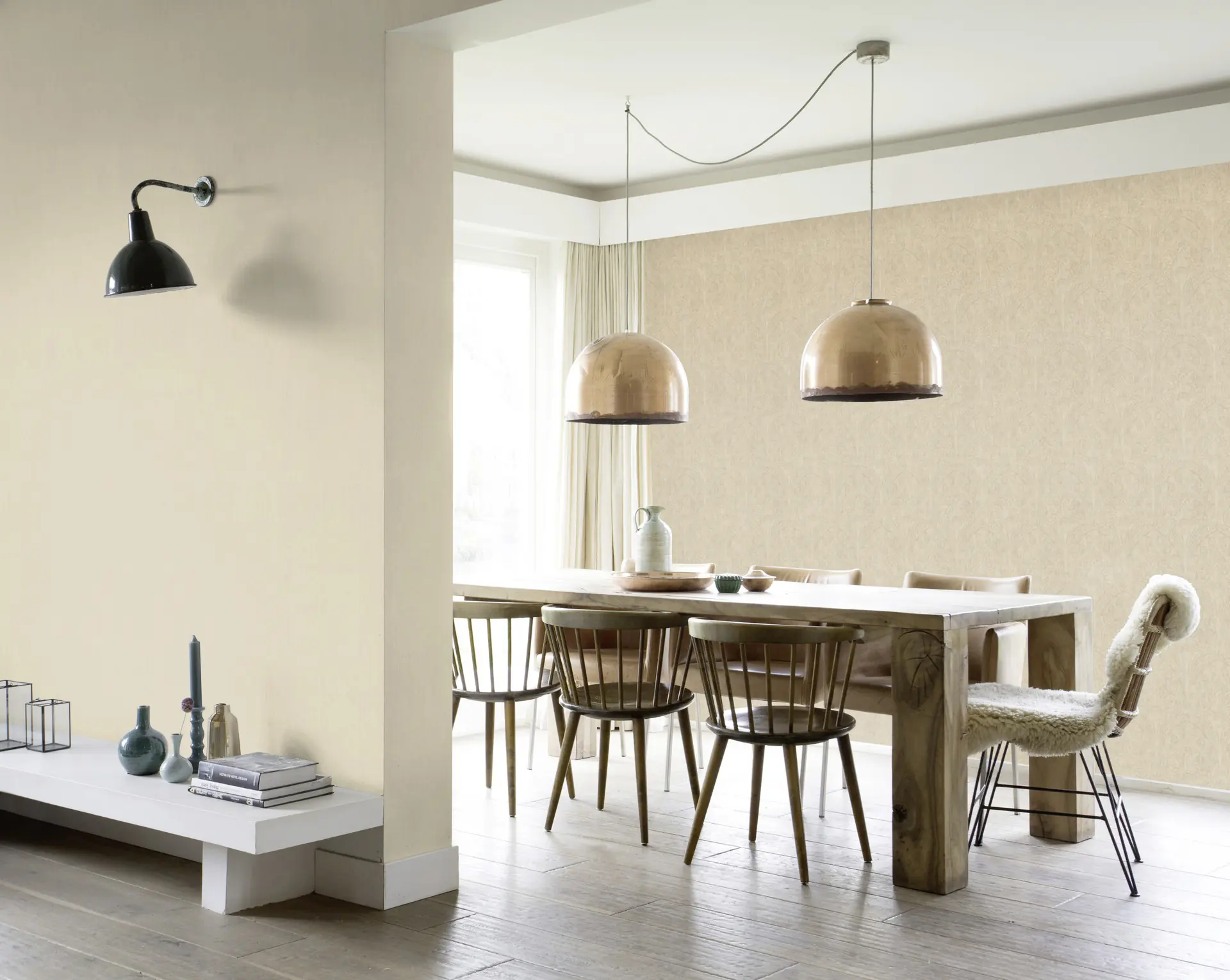 Rasch Vliestapete 746037 Beige-Dunkelbeige Uni 10,05 m x 0,53 m