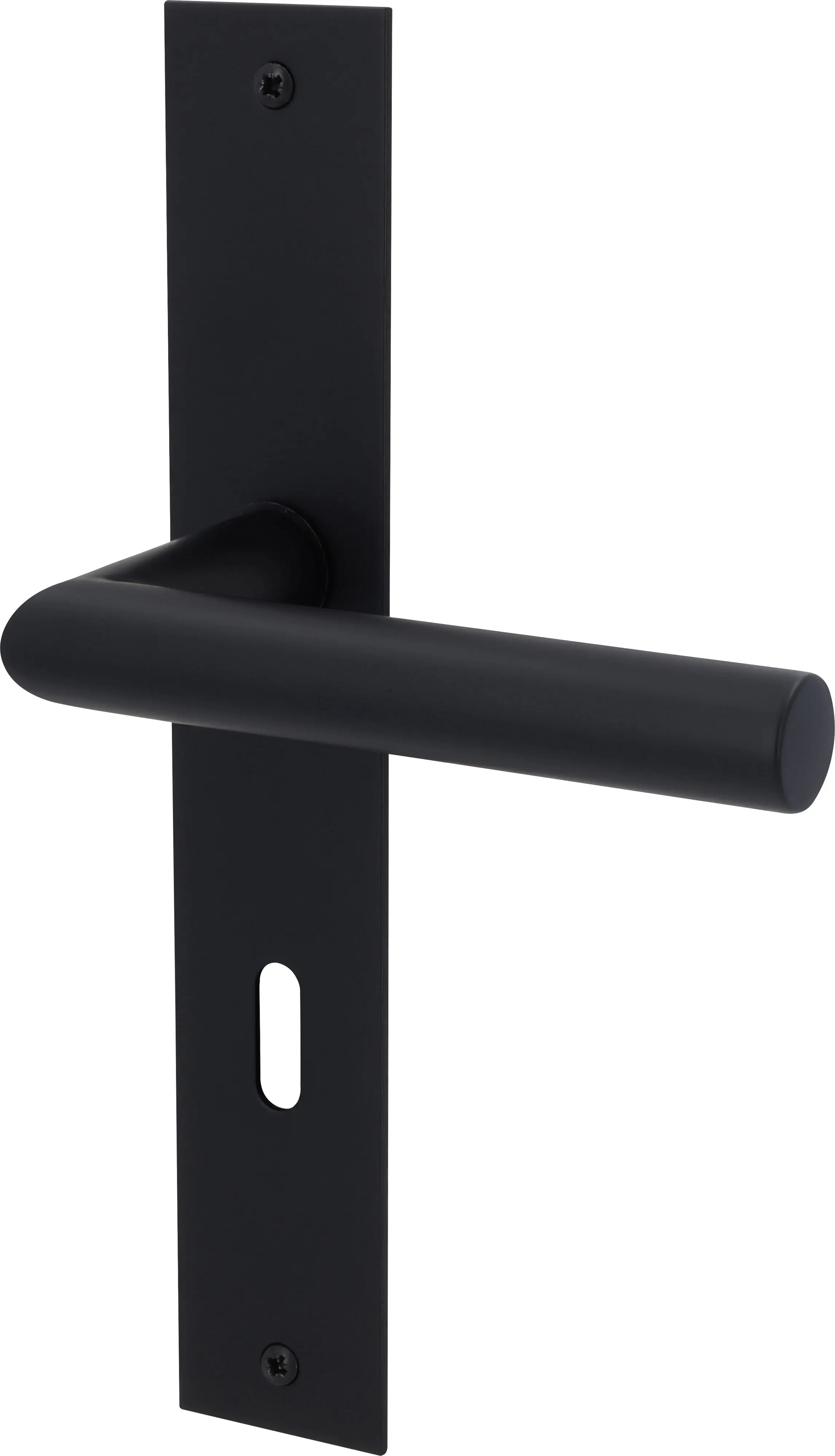 Alpertec Türgarnitur Langschild Martina Edelstahl BB schwarz matt 23,5 x 4 cm