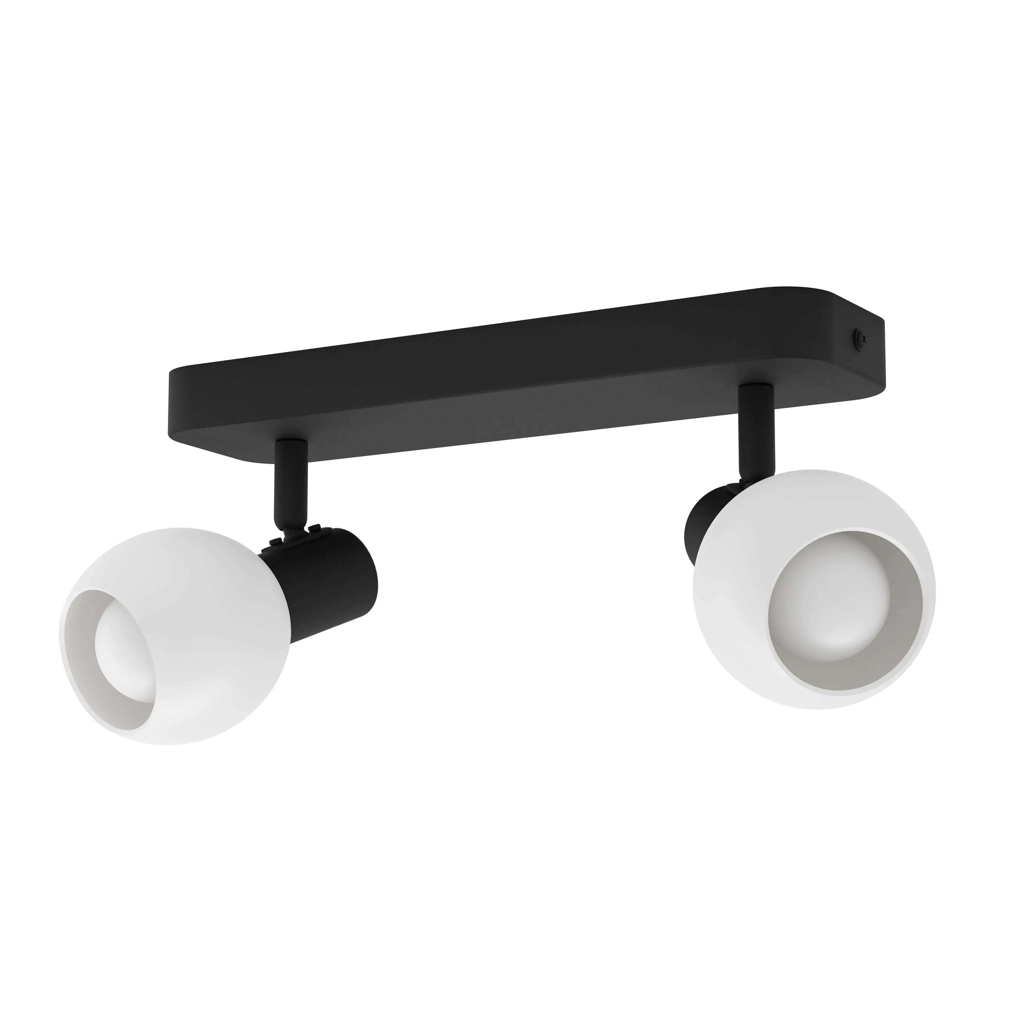 Eglo Deckenstrahler Balken Castellazo schwarz/opal 2er E14