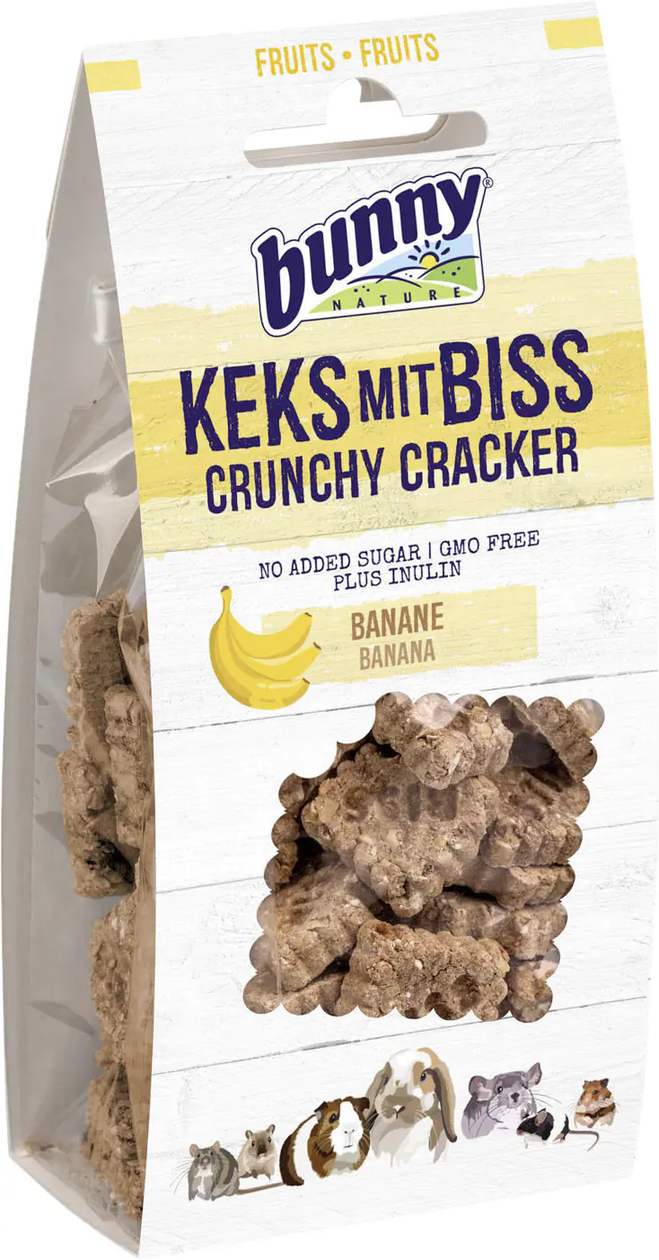 Bunny Nature Keks mit Biss Banane Nagersnack 50 g