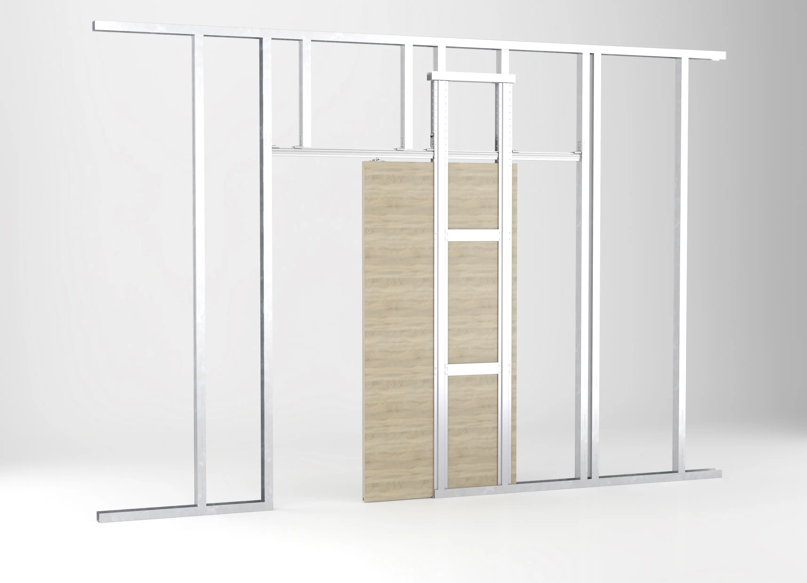 Knauf Schiebetürsystem Pocket Kit Easy Standard für Holz- und Glastürblatt CW 75