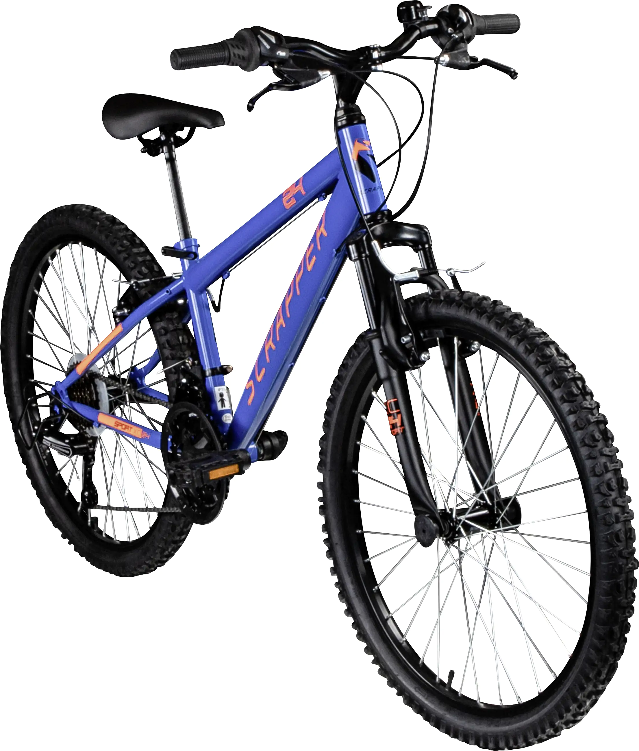 Scrapper Mountainbike XC SPORT 24 2.1 BT 24 Zoll RH 34cm 18-Gang blau orange Scrapper Mountainbike XC SPORT 24 2.1 BT 24 Zoll RH 34cm 18-Gang blau orange