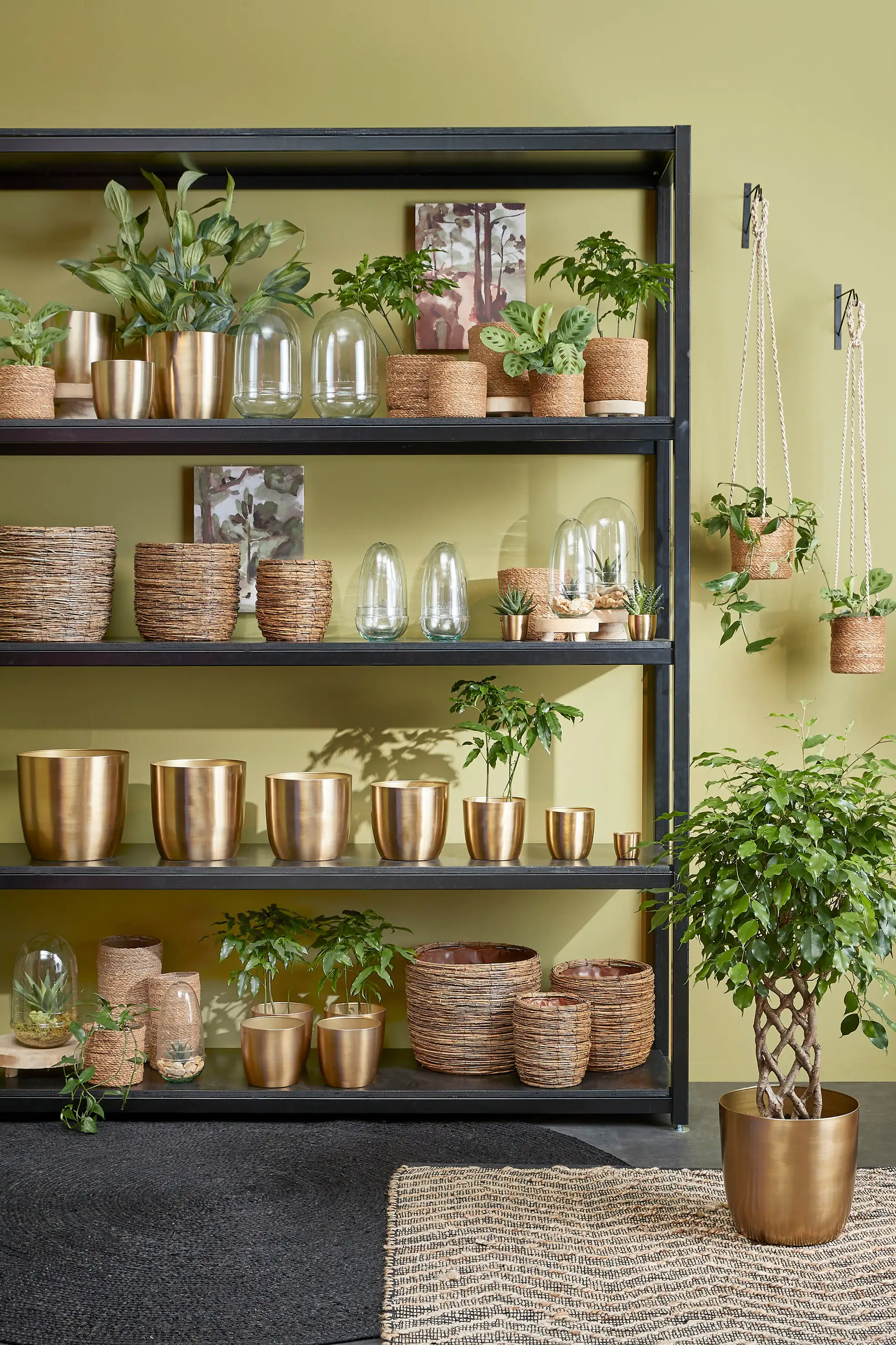 Mica Übertopf Alano rund gold Ø 13 x H 12,5 cm 