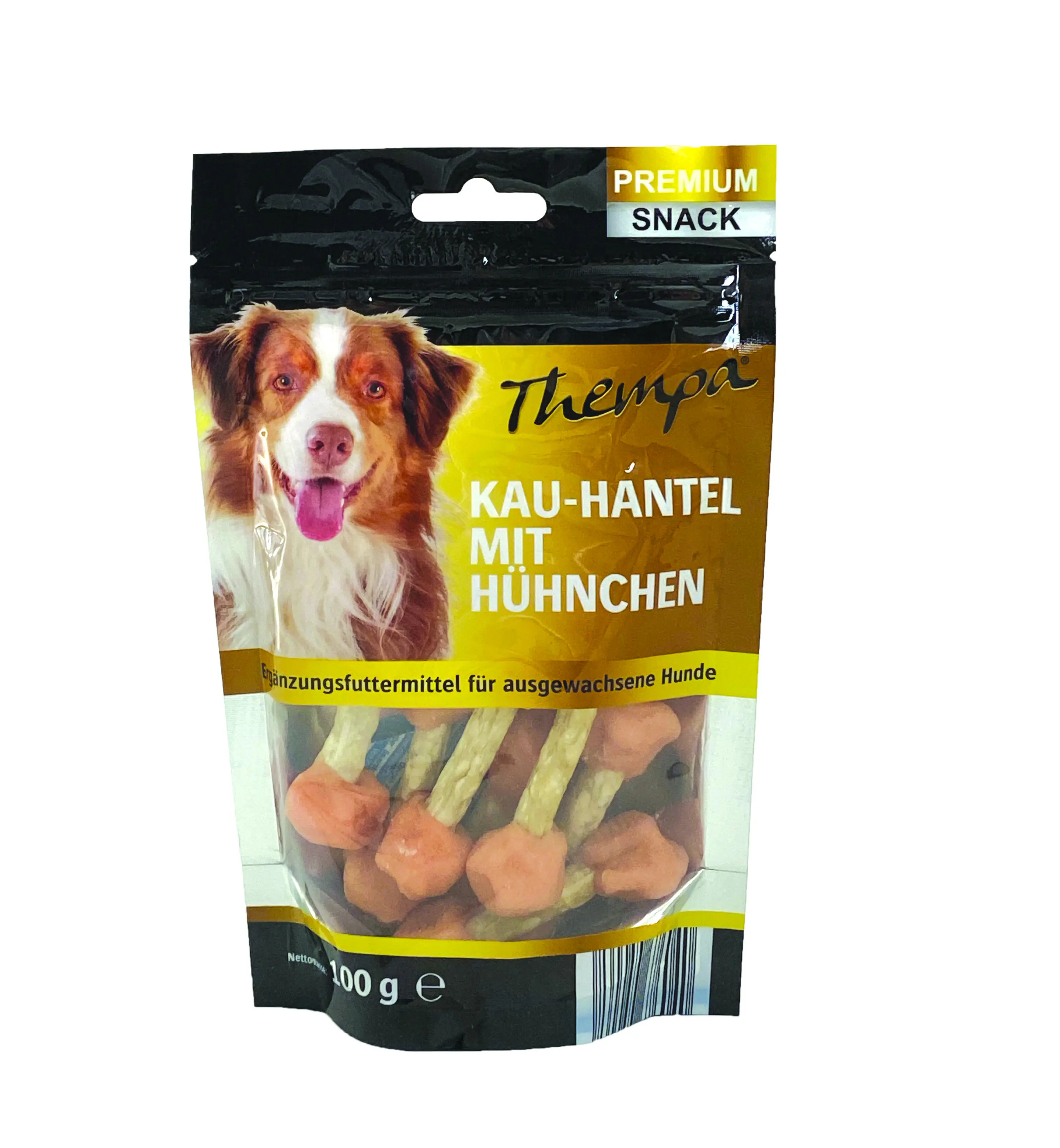 Thempa Hundesnack Adult Kau-Hantel mit Huhn 100 g 