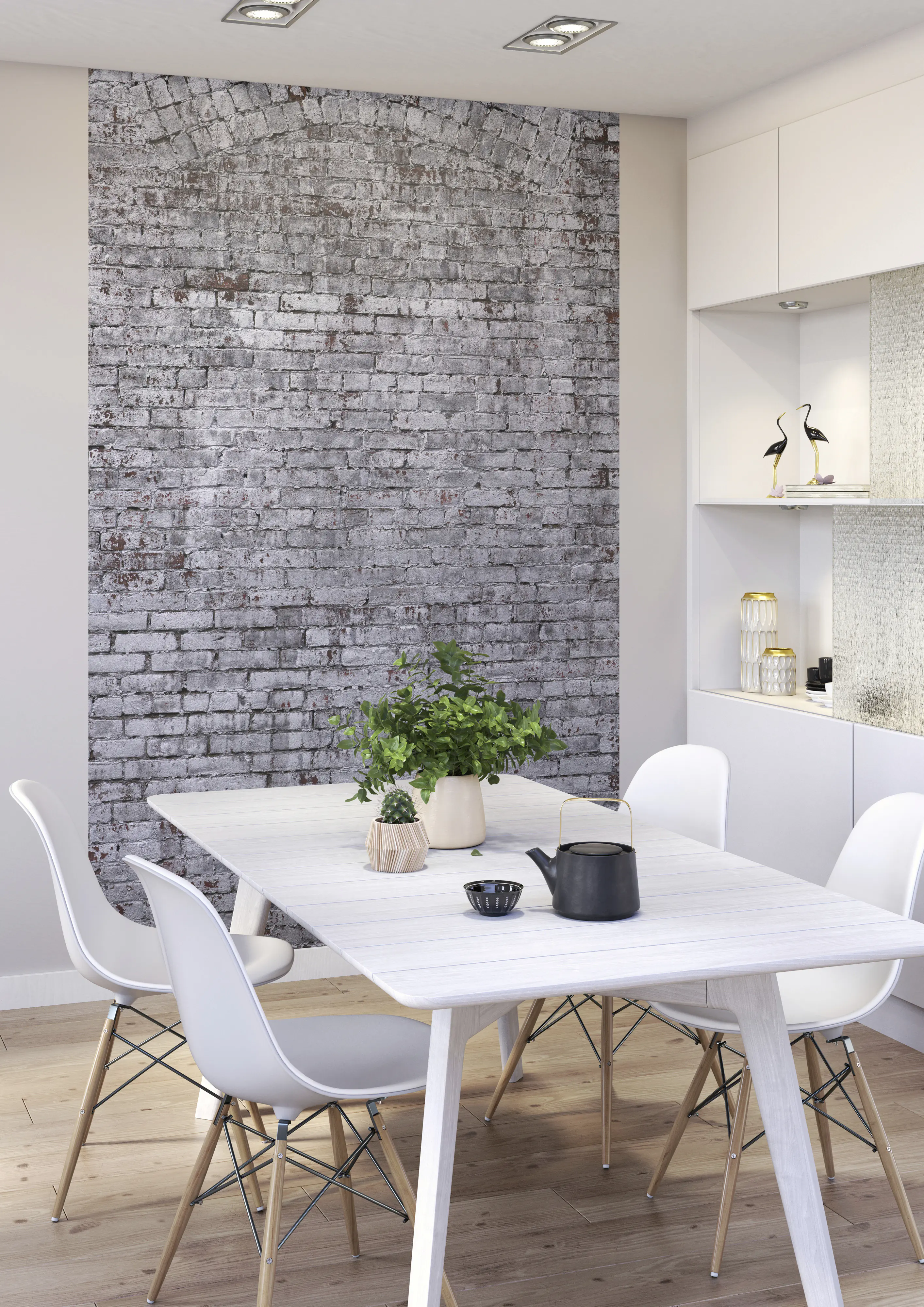 Rasch Vlies Fototapete 940947 Grau Muster & Motive 3 m x 1,86 m