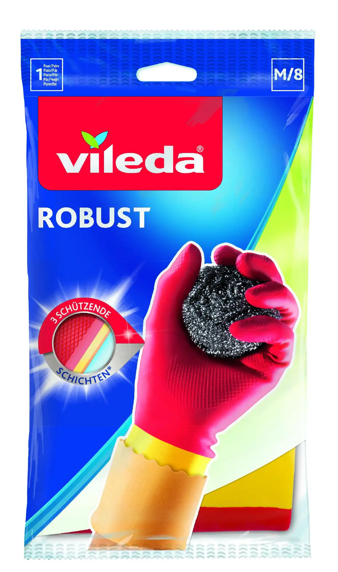 Vileda Haushaltshandschuhe Robust Größe M