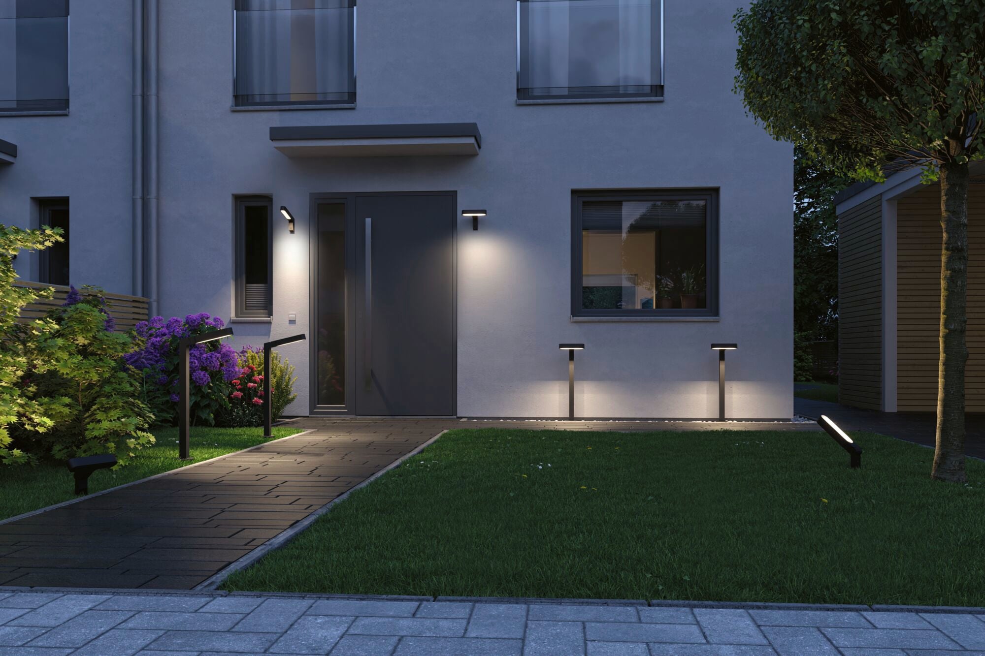 Paulmann Plug & Shine Spot Ito Outdoor, anthrazit, dimmbar, warmweiß