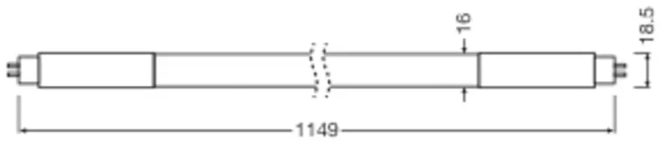 Osram LED Röhre 114,9 cm G5 16 W warmweiß