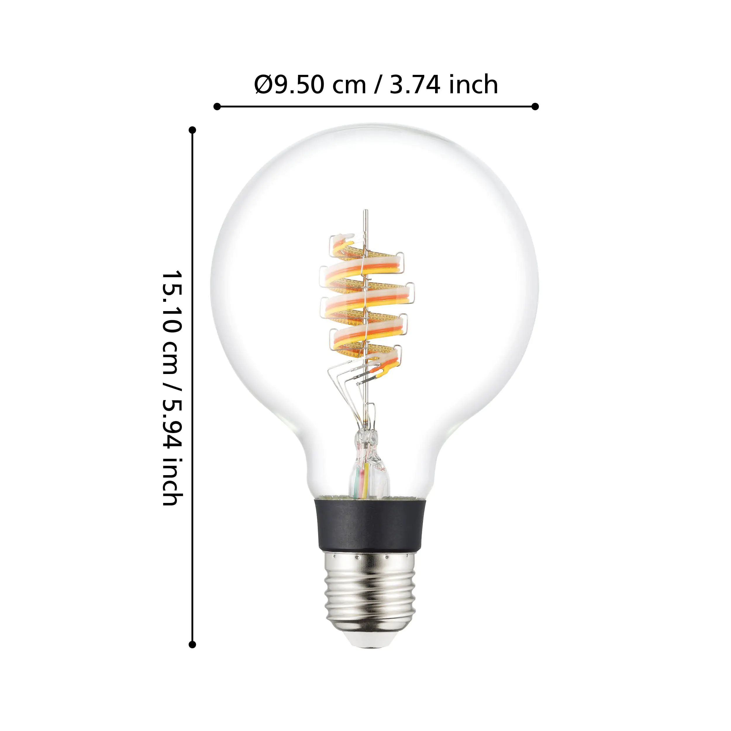 Eglo LED Leuchtmittel Zigbee, A60 E27, 4W, 150 lm, 2000K, warmweiß, bedampft