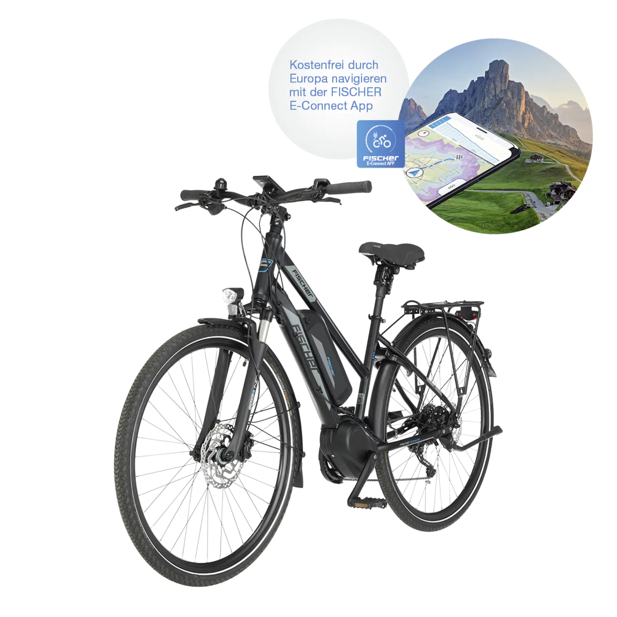 Fischer E-Bike Trekking Viator ETD 1861 Damen 28 Zoll 10-Gang 557 Wh grün Fischer E-Bike Trekking Viator ETD 1861 Damen 28 Zoll 10-Gang 557 Wh grün