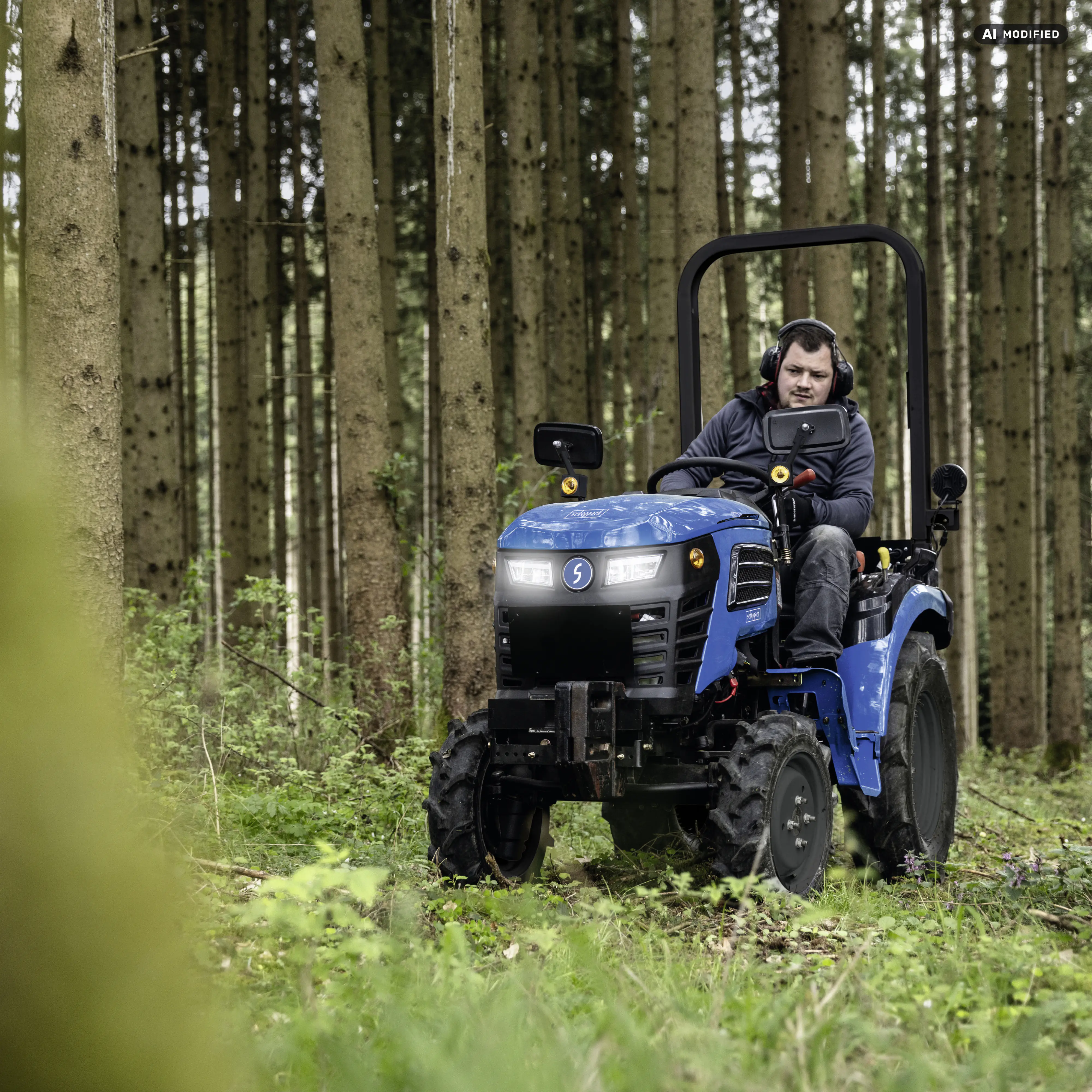 Scheppach Kompakttraktor MT25 Allrad 25 PS Diesel 560 kg Hubkraft Straßenzulassung