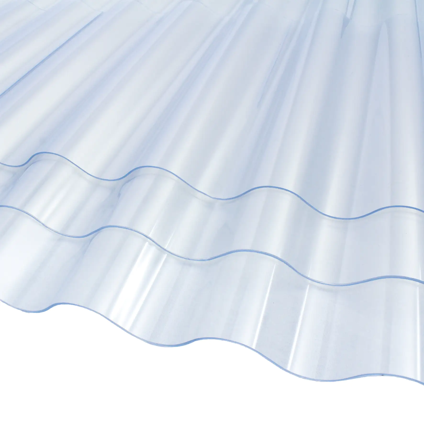 PVC-Wellplatte Strong 76/18 200 x 90 cm 1,2 mm klar PVC-Wellplatte Strong 76/18 200 x 90 cm 1,2 mm klar