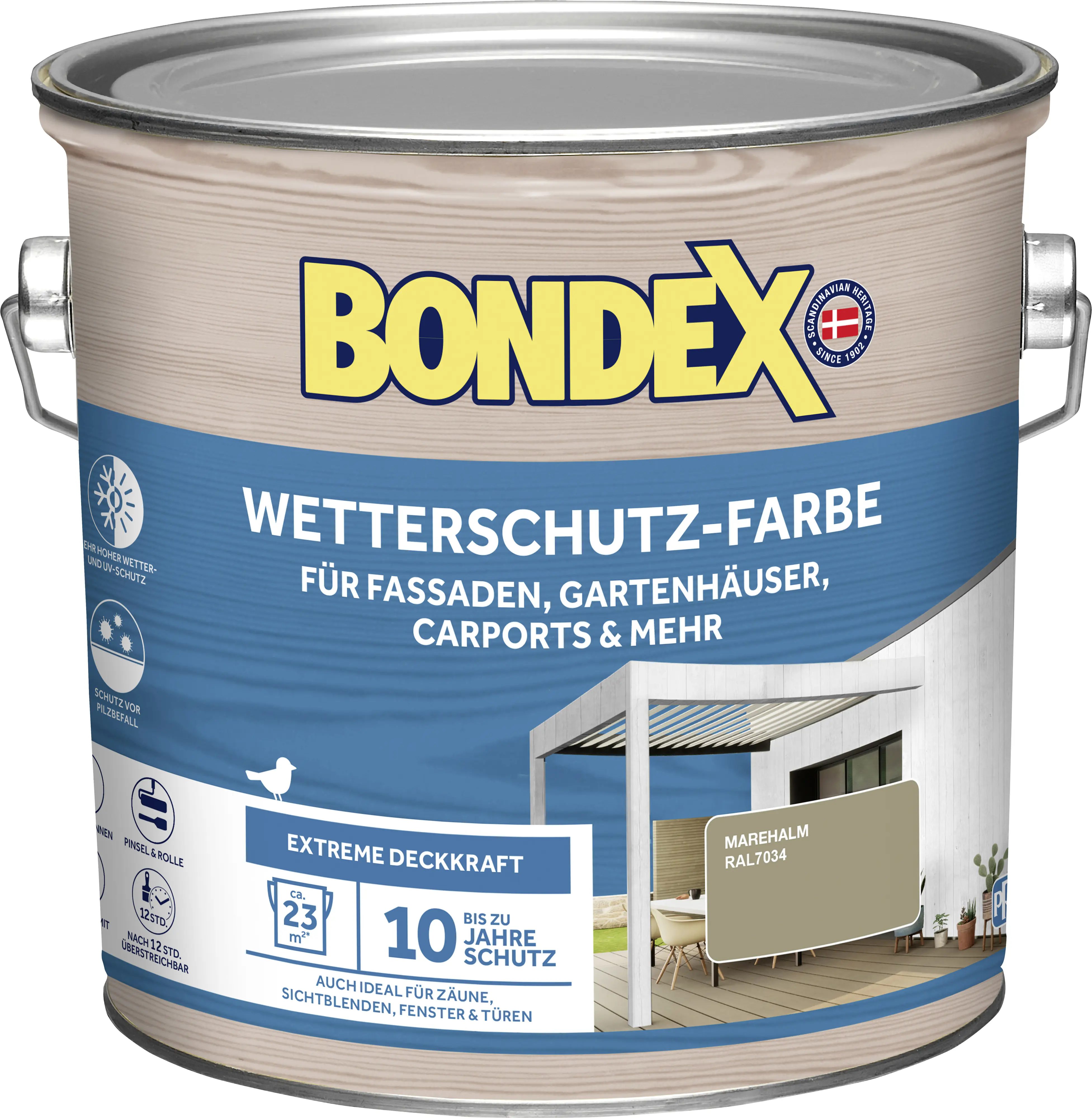Bondex Wetterschutzfarbe 2,5 L marehalm  Bondex Wetterschutzfarbe 2,5 L marehalm