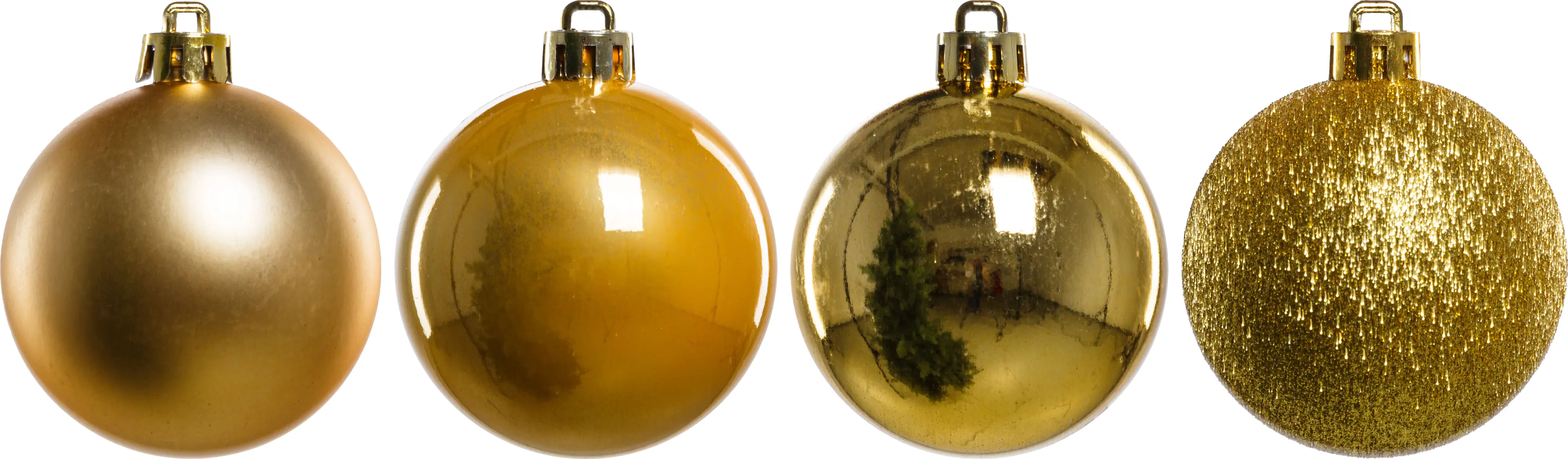 TrendLine Weihnachtskugeln bruchfest, langlebig Ø 6 cm gold 25 Stück