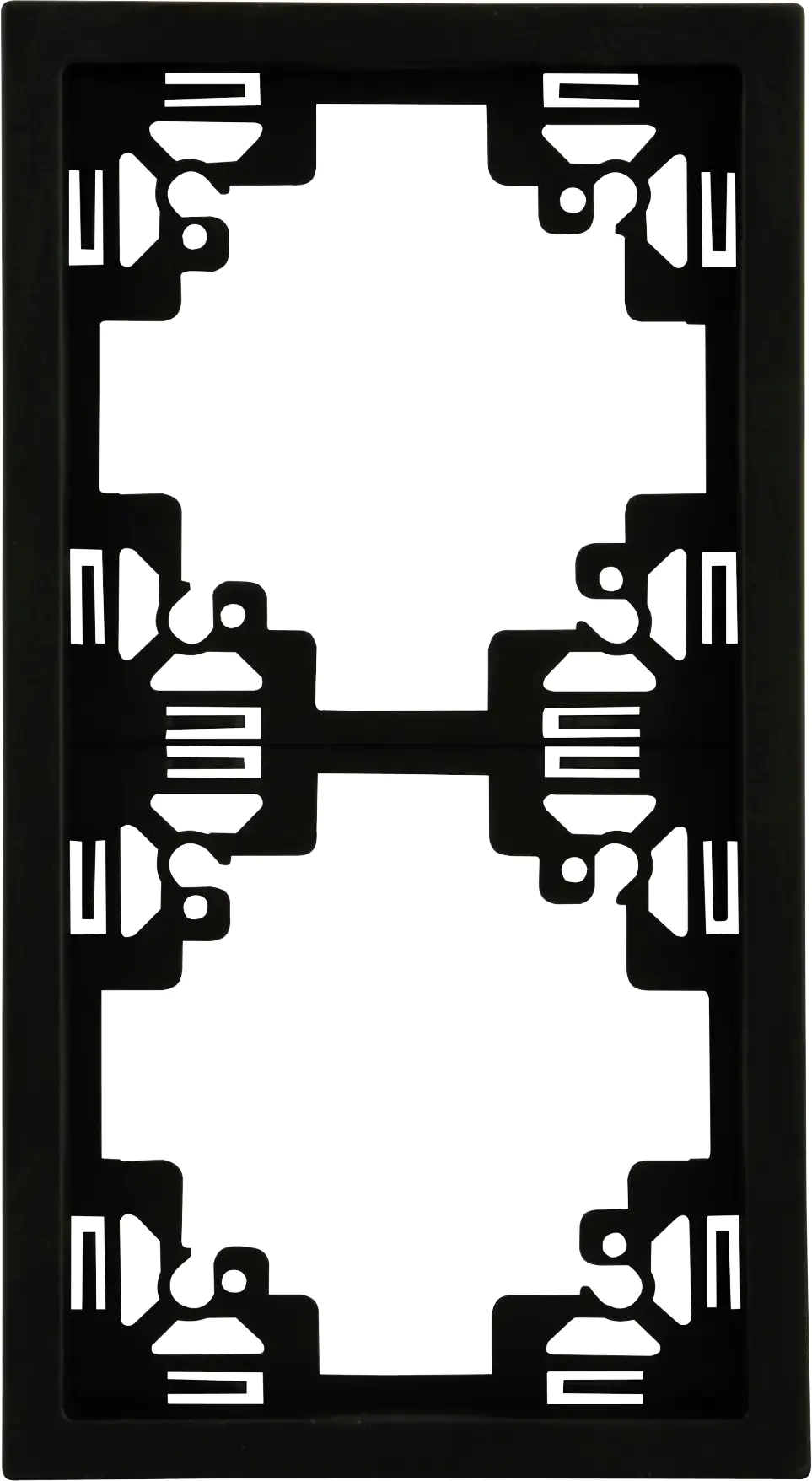 Unitec Abdeckrahmen 2-fach anthrazit, Serie Sao Paulo