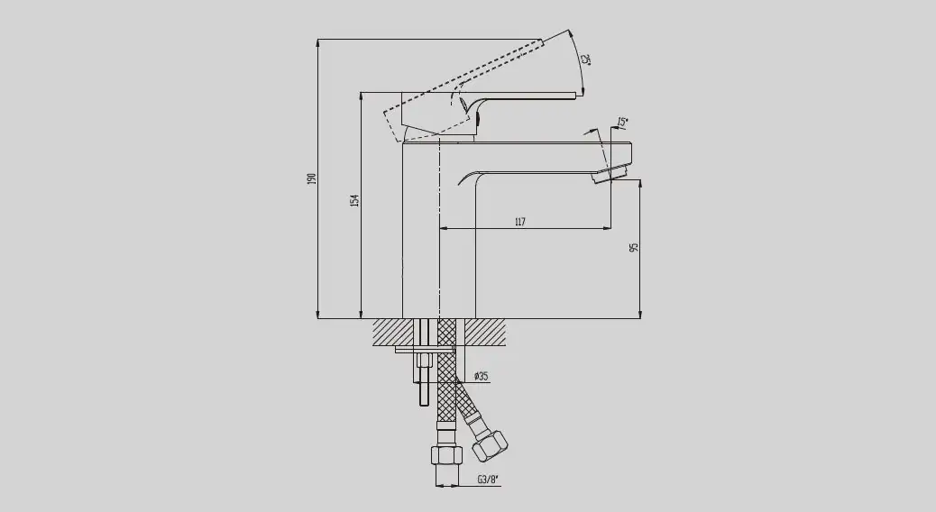 Primaster Waschtischarmatur Paris verchromt