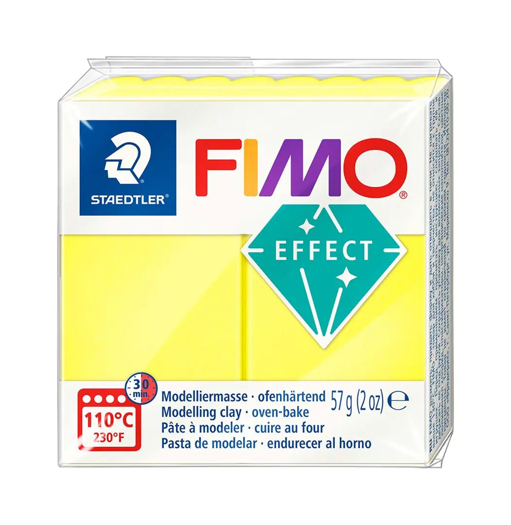 Fimo effect Modelliermasse neon gelb 57 g
