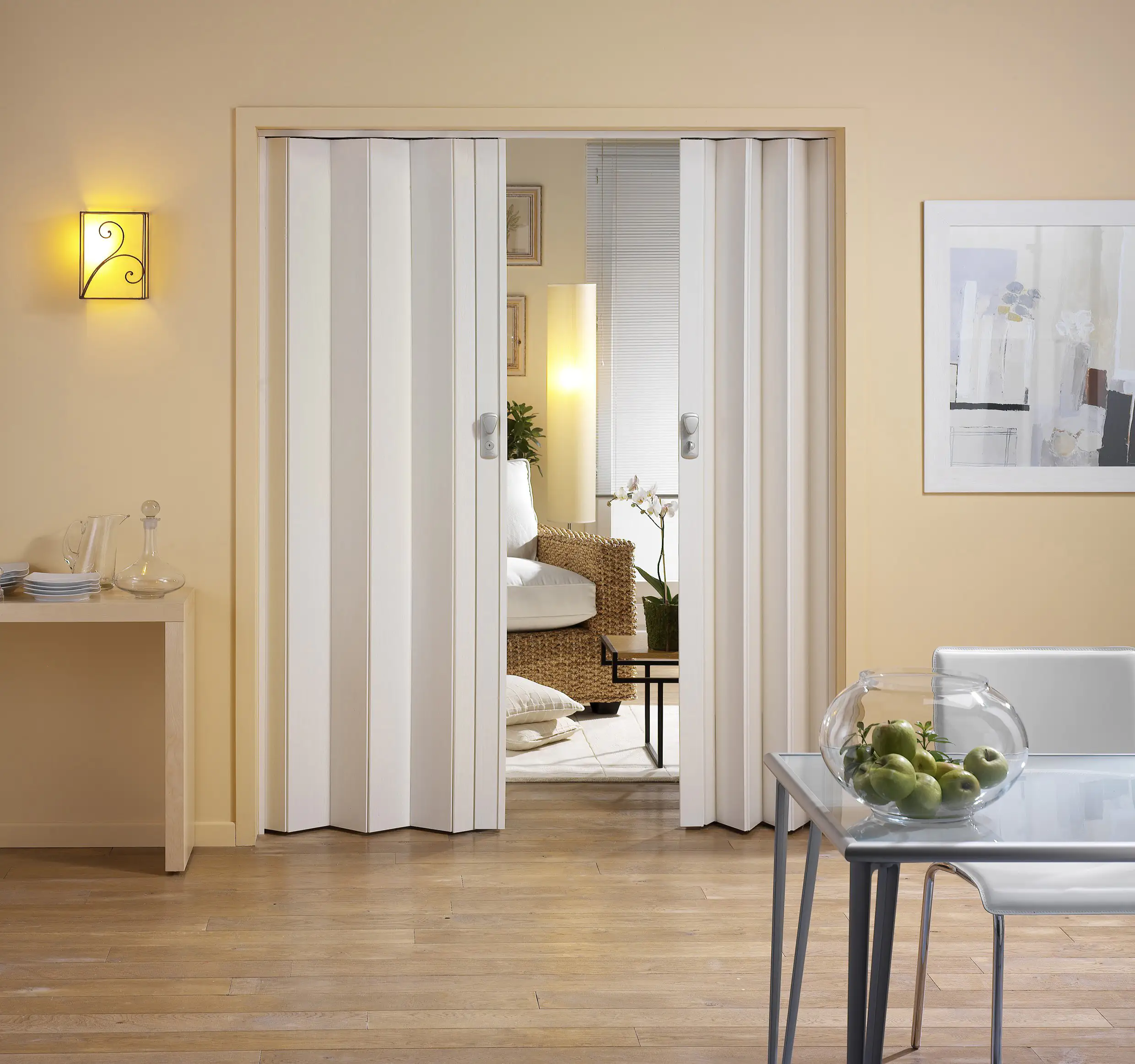 Grosfillex Falttür Spacy Esche weiß 84 x 205 cm Grosfillex Falttür Spacy Esche weiß 84 x 205 cm