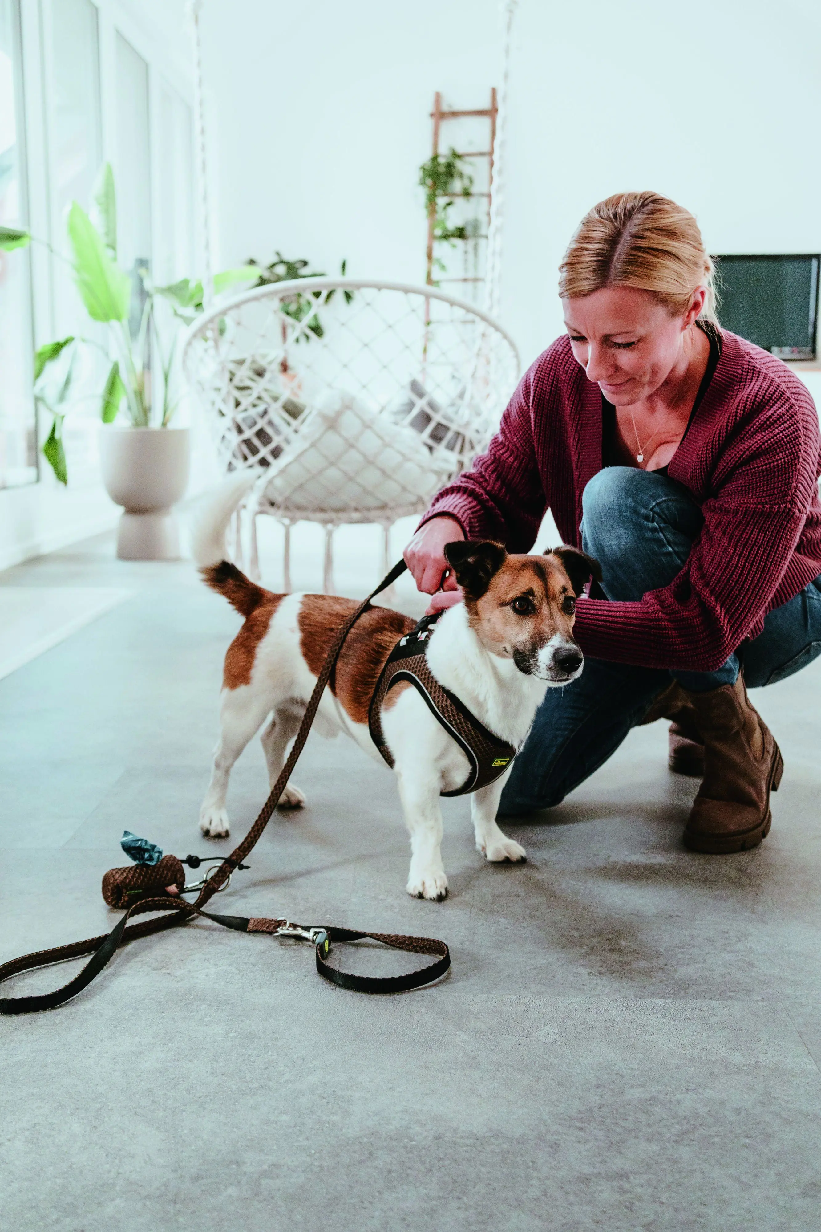 Hunter Hundegeschirr Hilo Comfort S braun