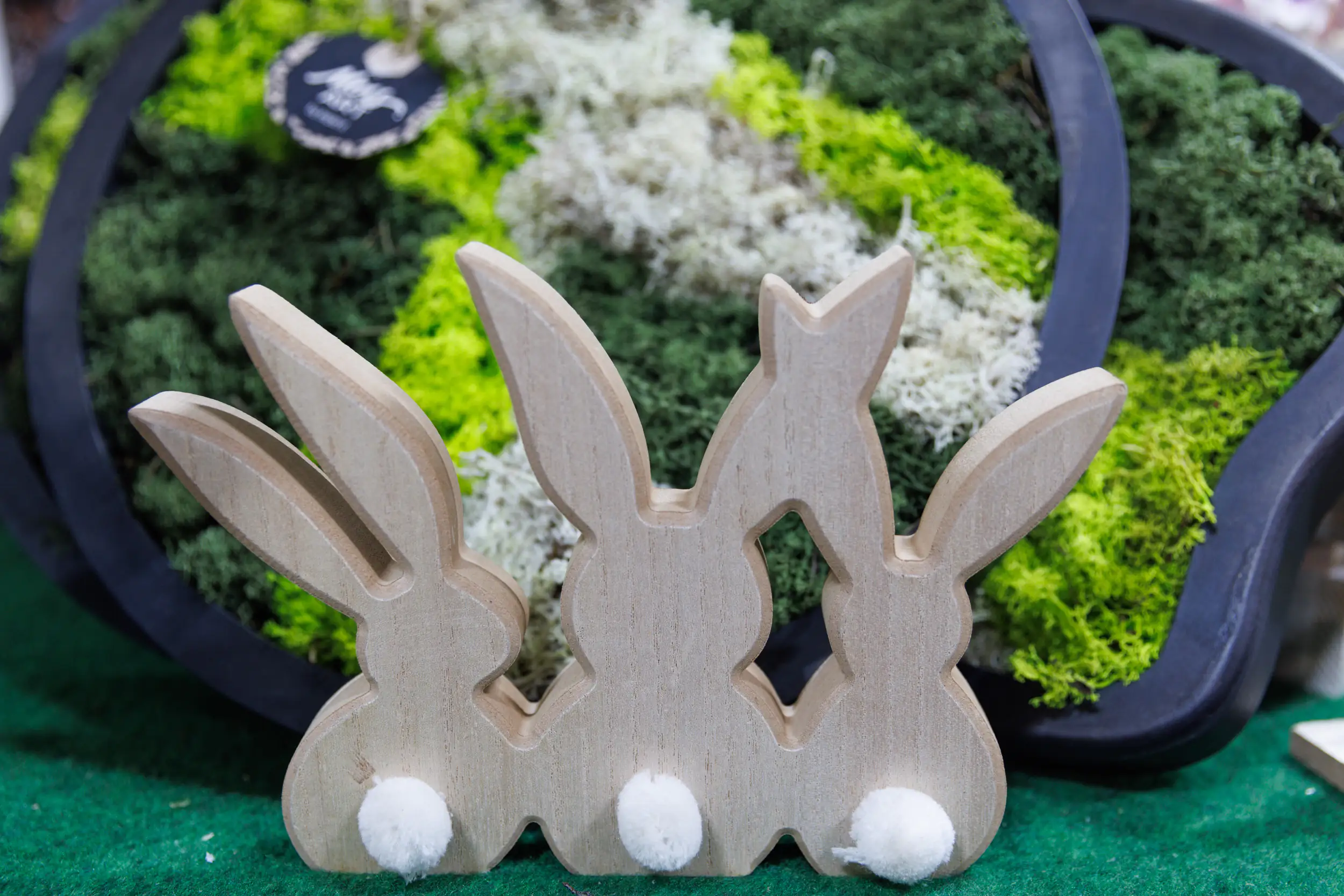 TrendLine Deko Hasen Holz 24,5 x 17 cm braun 