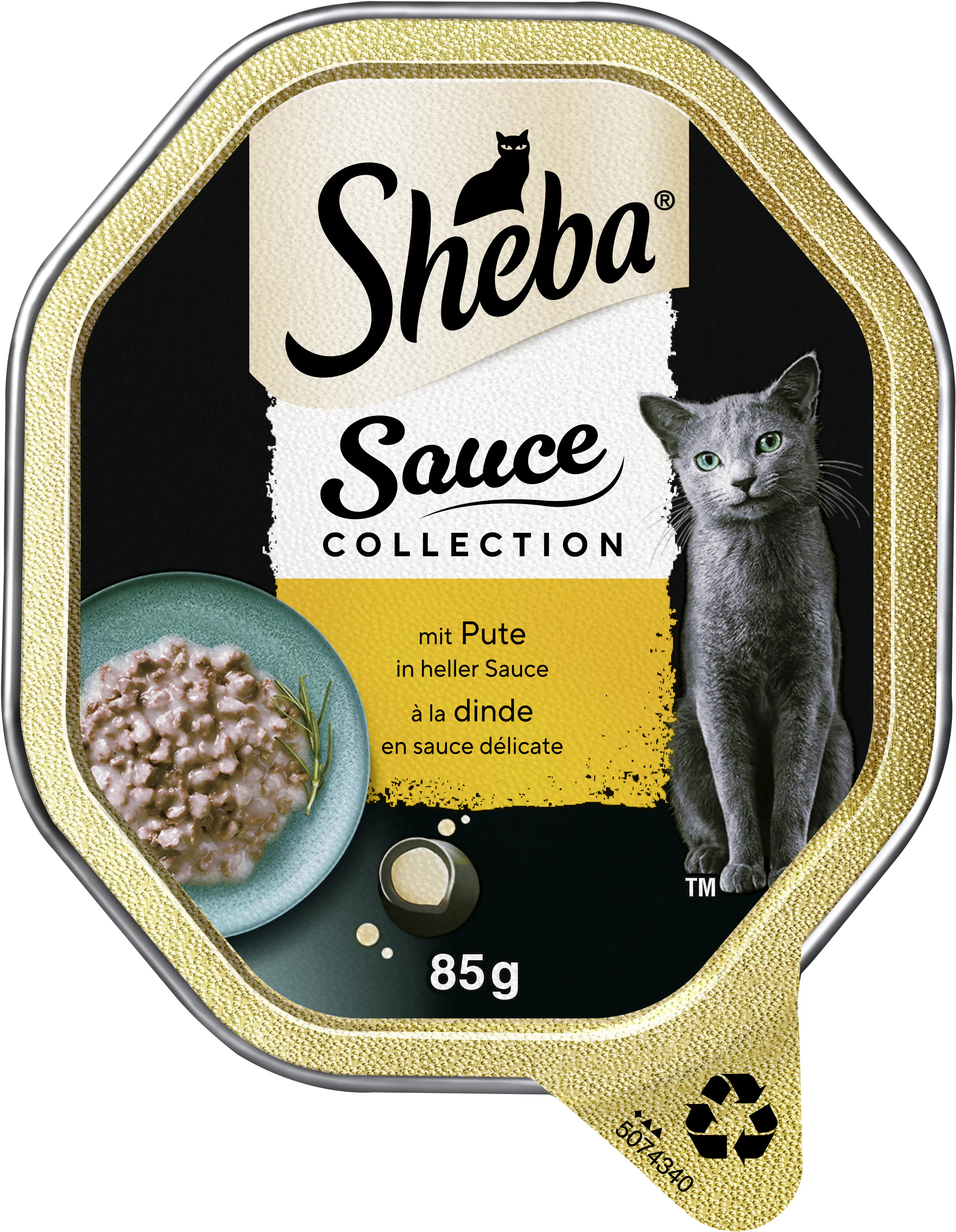 Sheba Sauce Collection Katzennassfutter Adult 85 g Pute in heller Sauce