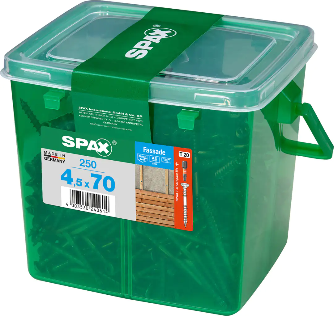 Spax Fassadenschrauben 4.5 x 70 mm TX 20 - 250 Stk.