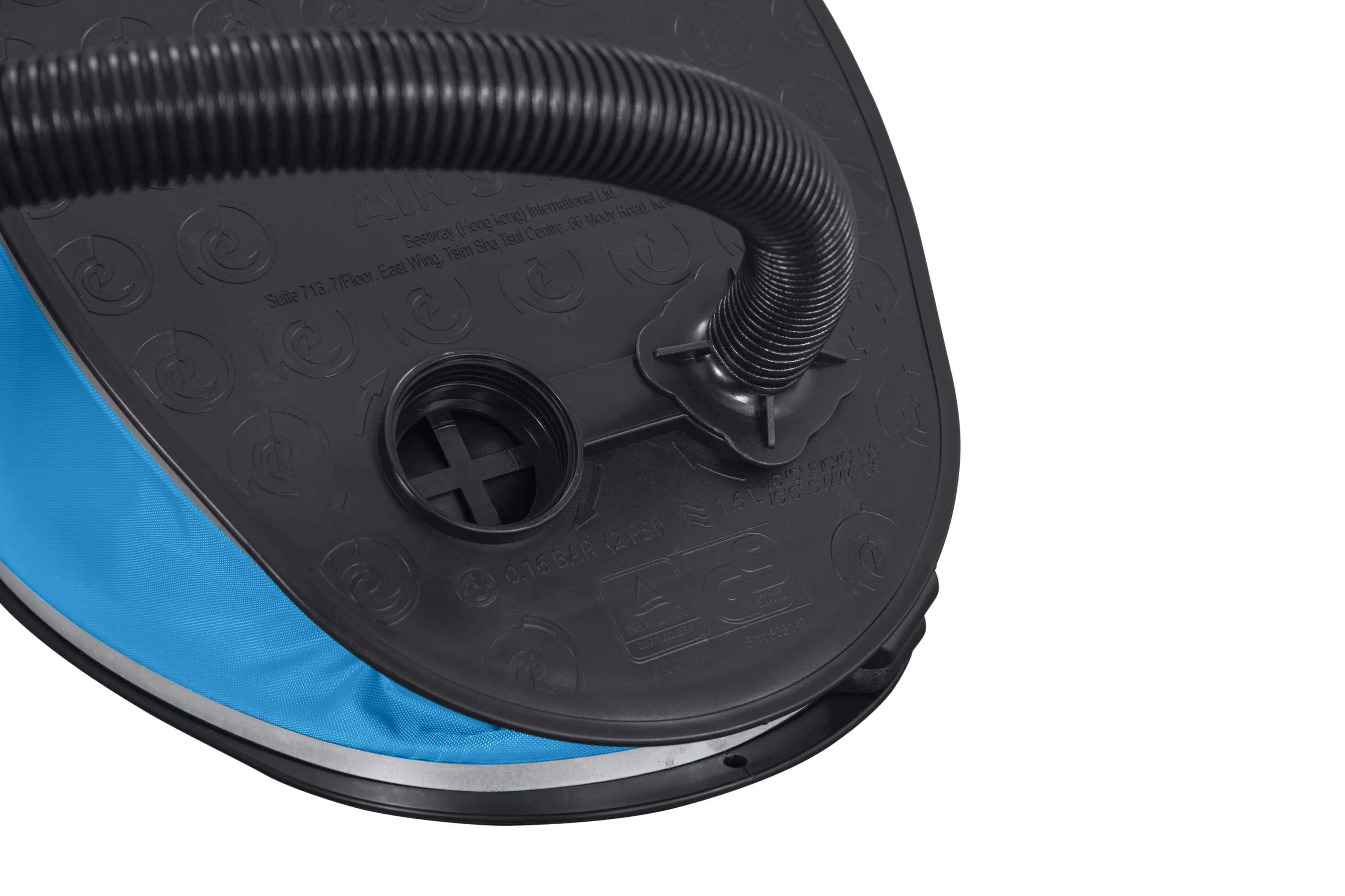 Bestway Fußpumpe Air Step blau-schwarz 1,6 L Bestway Fußpumpe Air Step blau-schwarz 1,6 L