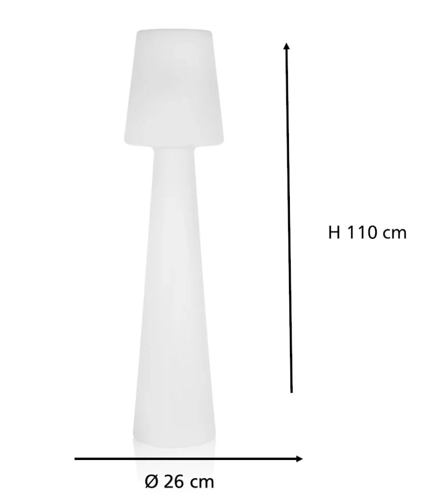 Smartwares LED Außen-Stehleuchte IDE-60070 weiß 110 cm TW