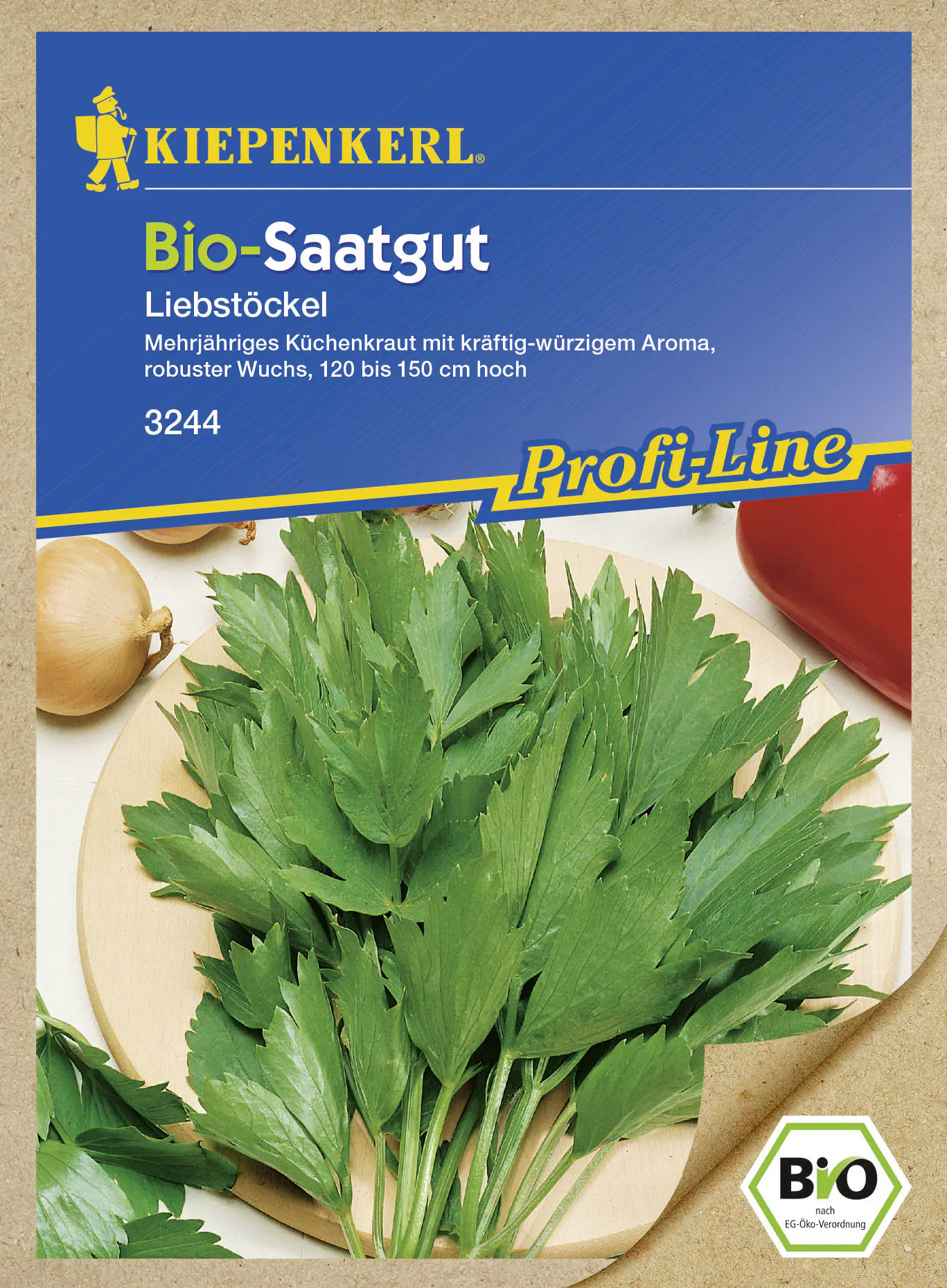 Kiepenkerl Bio-Saatgut Kräuter Verino Levisticum officinale, Inhalt: ca. 80 Pflanzen