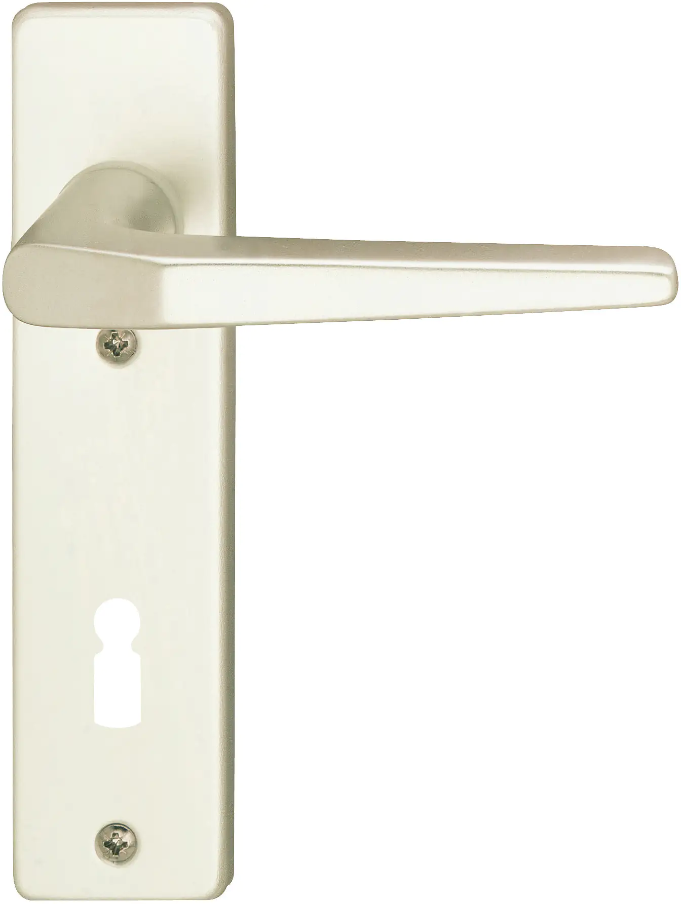 Alpertec PZ-Kurzschildgarnitur Florence Aluminium F2 gold eckig