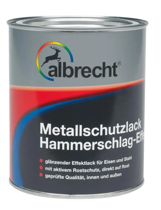 Albrecht Metallschutzlack Hammerschlag-Effekt 375 ml schwarz Albrecht Metallschutzlack Hammerschlag-Effekt 375 ml schwarz