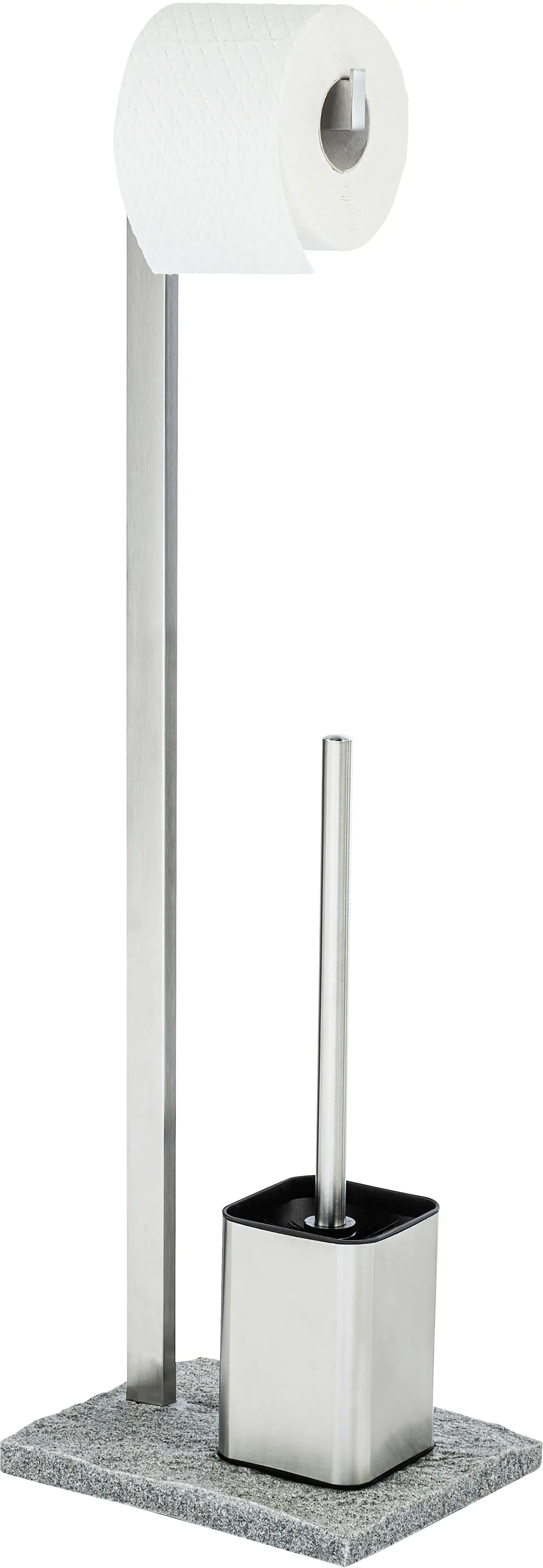 Wenko Stand WC-Garnitur Granit chrom