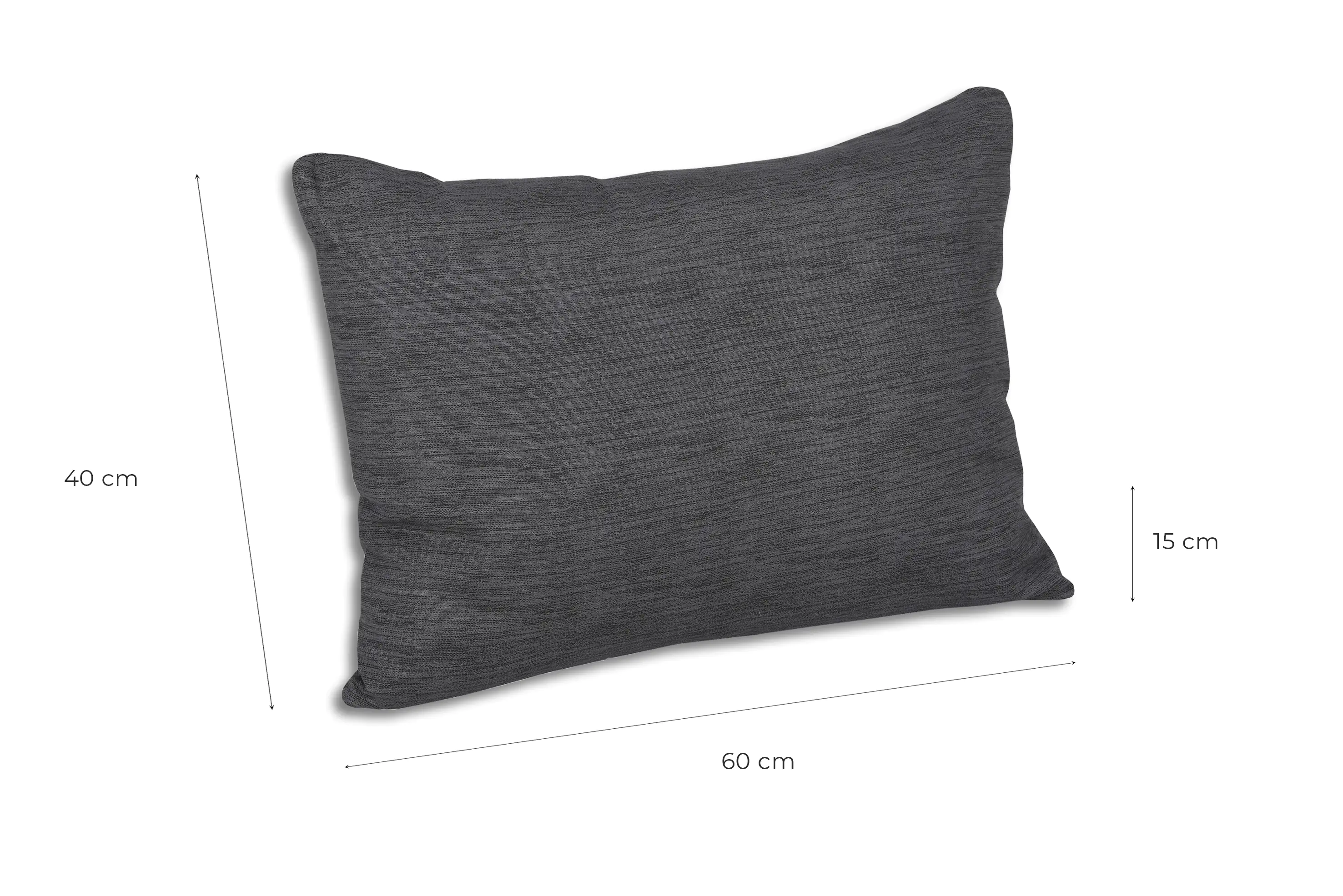 GO-DE Lounge-Ersatzkissen Rücken 55-60 cm x 40 cm x 15 cm, grau, anthrazit GO-DE Lounge-Ersatzkissen Rücken 55-60 cm x 40 cm x 15 cm, grau, anthrazit