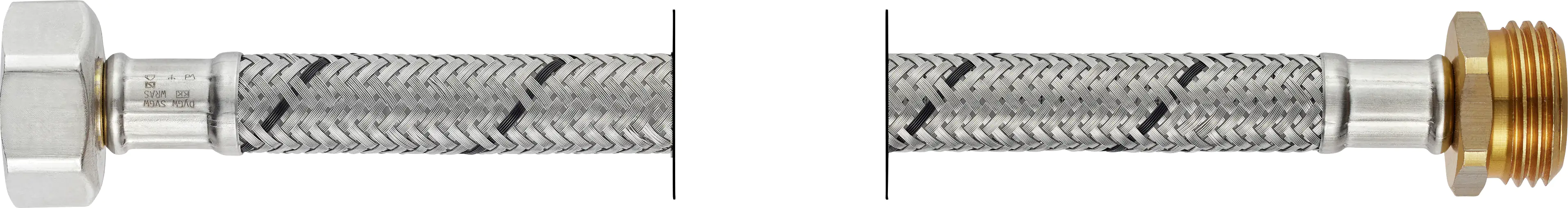 Flexo Anschlussschlauch IG 12,7 mm (1/2") x Aussengewinde 12,7 mm (1/2"), DN8, 10 cm