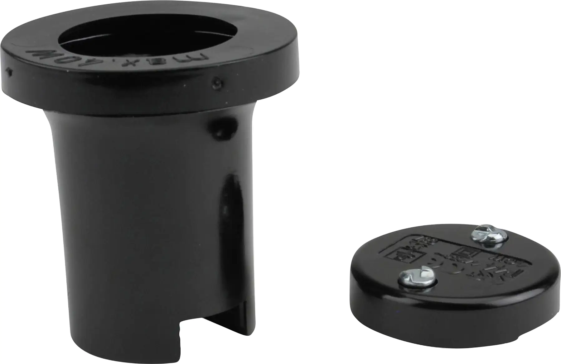 Illuminations-Fassung mit Dichtring E 27, schwarz, 2er Pack