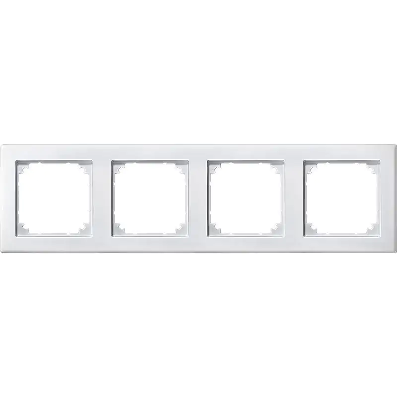 Merten Abdeckrahmen 4-fach M-Smart polarweiß matt 484419